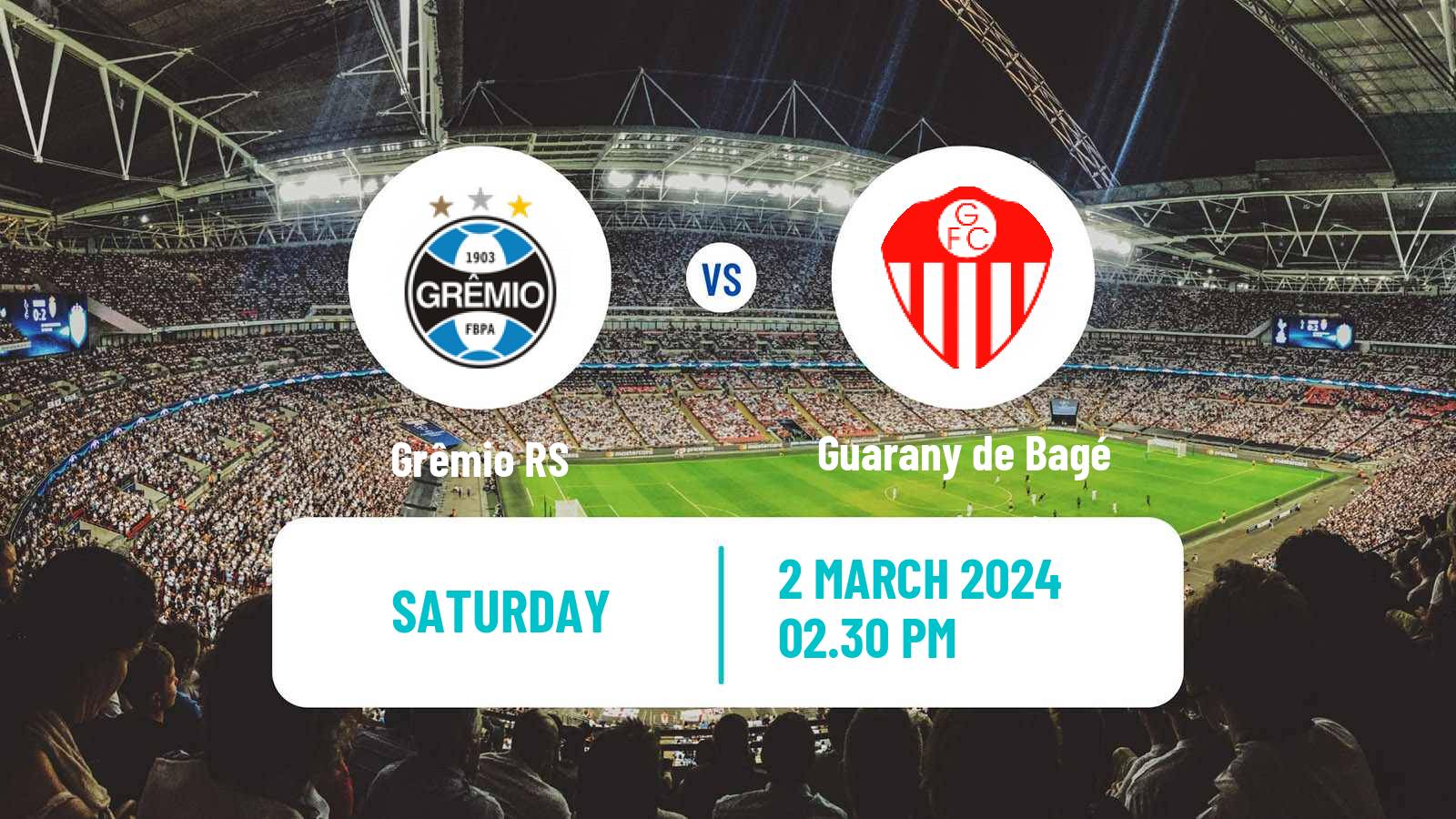 Football Brazilian Campeonato Gaucho Grêmio - Guarany de Bagé