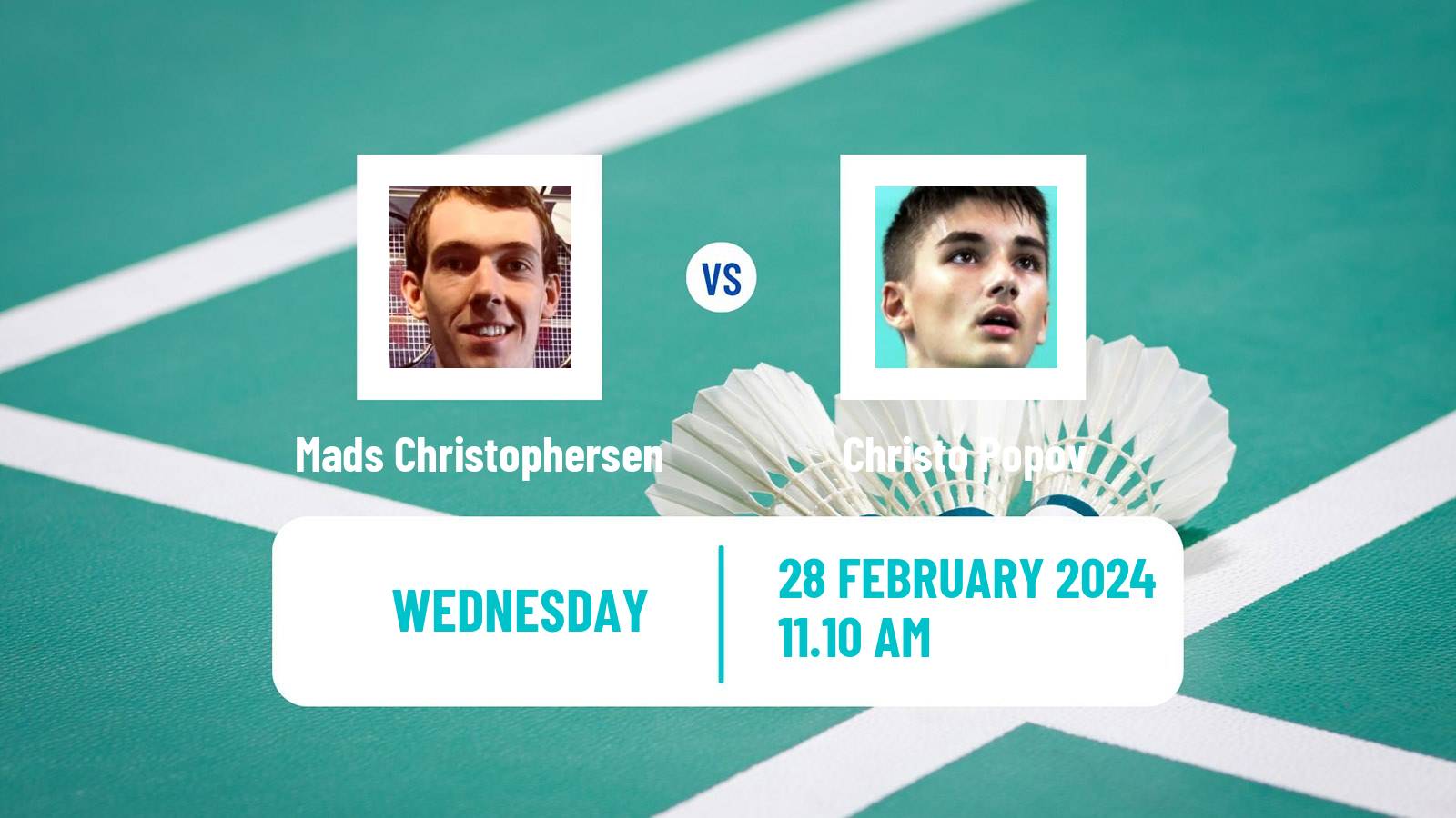 Badminton BWF World Tour German Open Men Mads Christophersen - Christo Popov