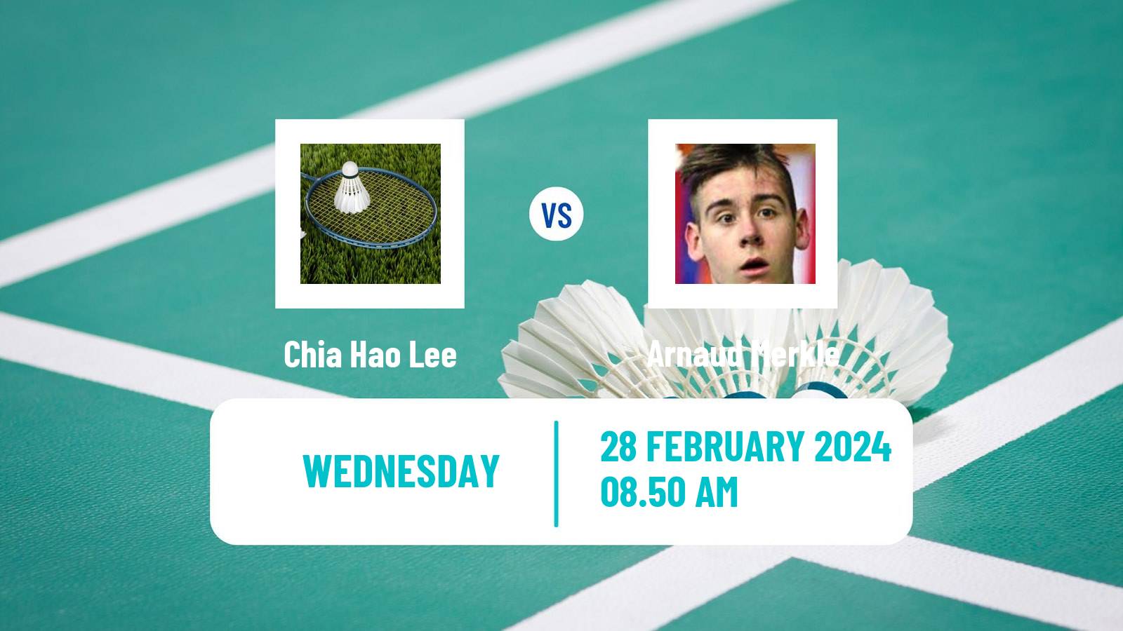 Badminton BWF World Tour German Open Men Chia Hao Lee - Arnaud Merkle