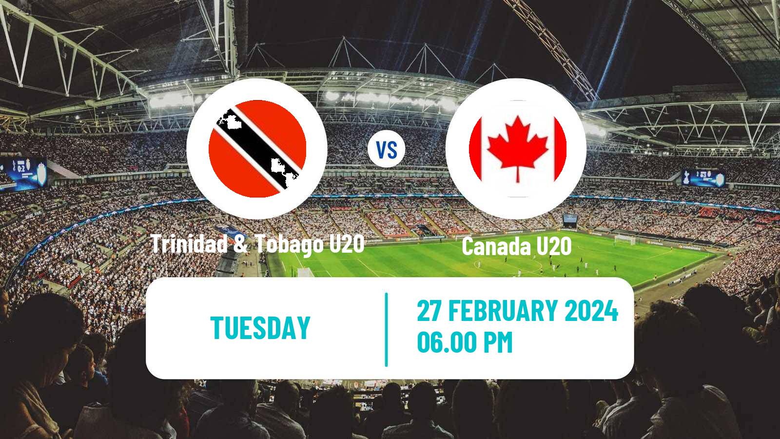 Soccer CONCACAF Championship U20 Trinidad & Tobago U20 - Canada U20