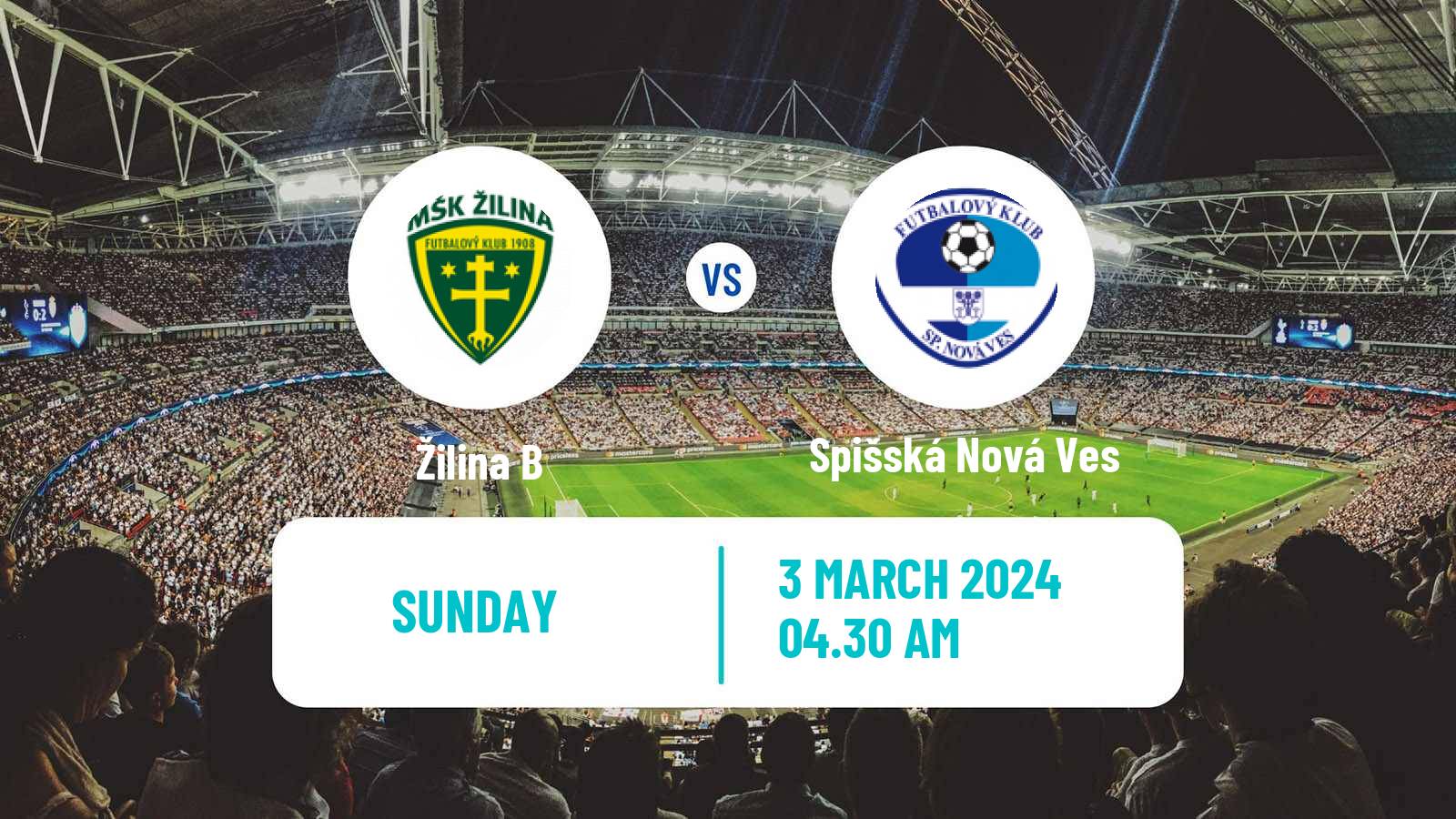 Soccer Slovak 2 Liga Žilina B - Spišská Nová Ves