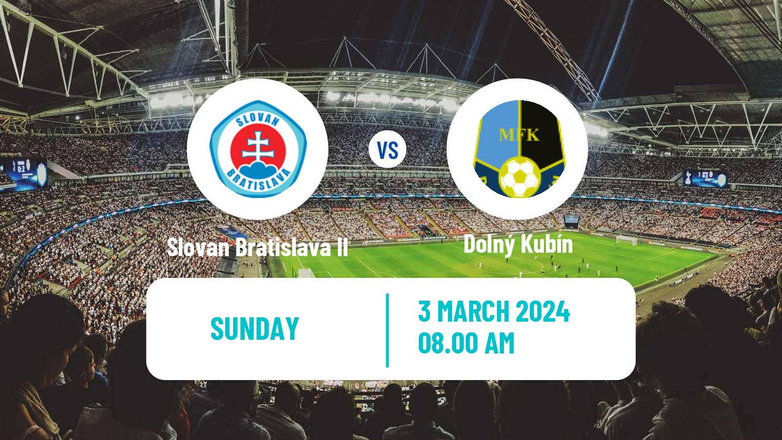 Soccer Slovak 2 Liga Slovan Bratislava II - Dolný Kubín