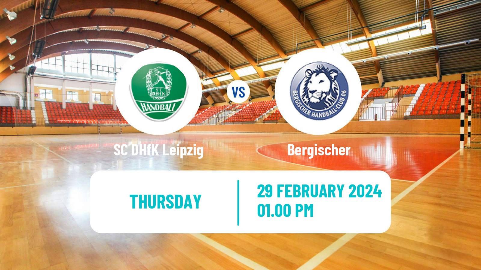 Handball German Bundesliga Handball SC DHfK Leipzig - Bergischer
