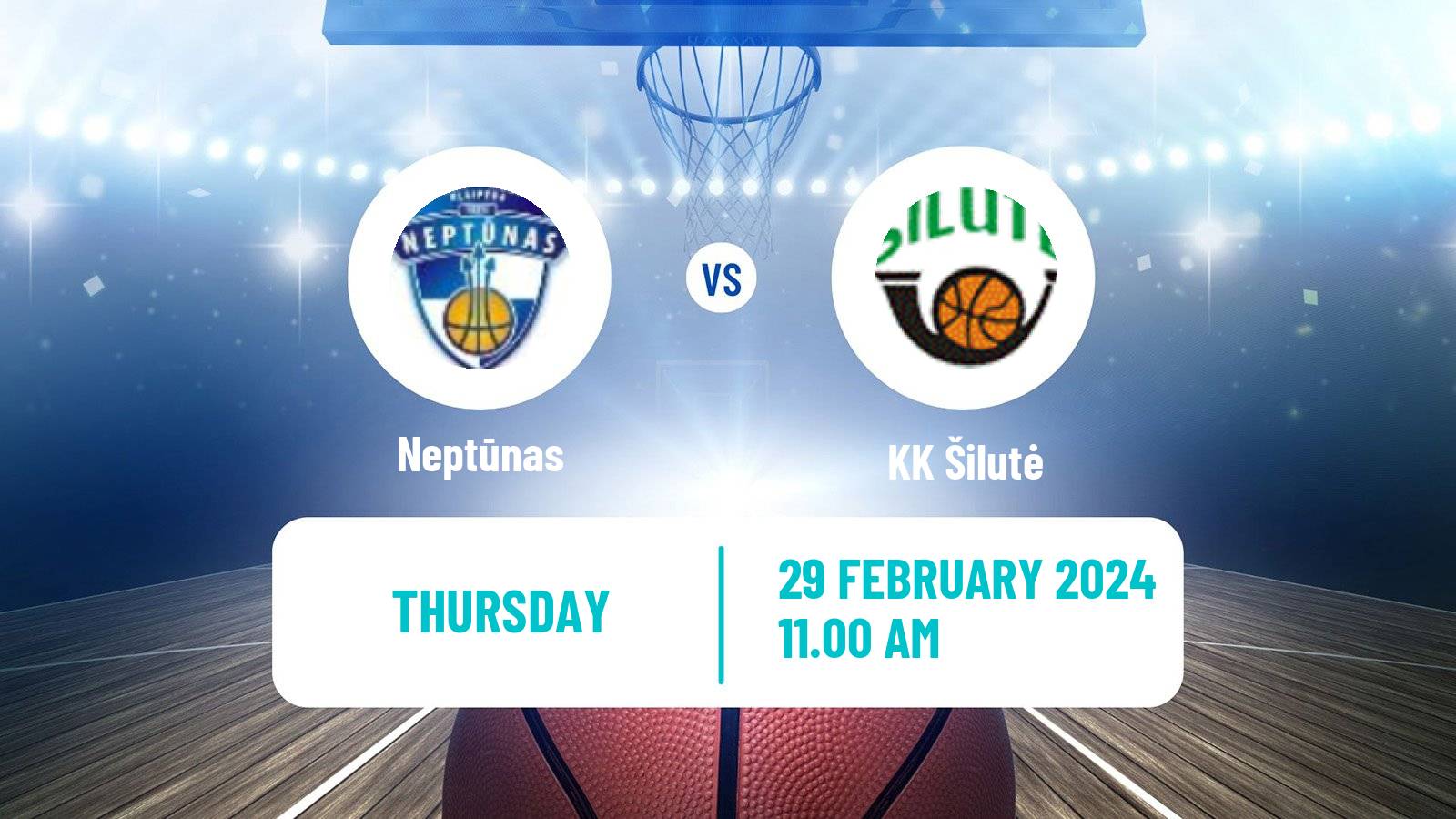 Basketball Lietuvos NKL Neptūnas - Šilutė