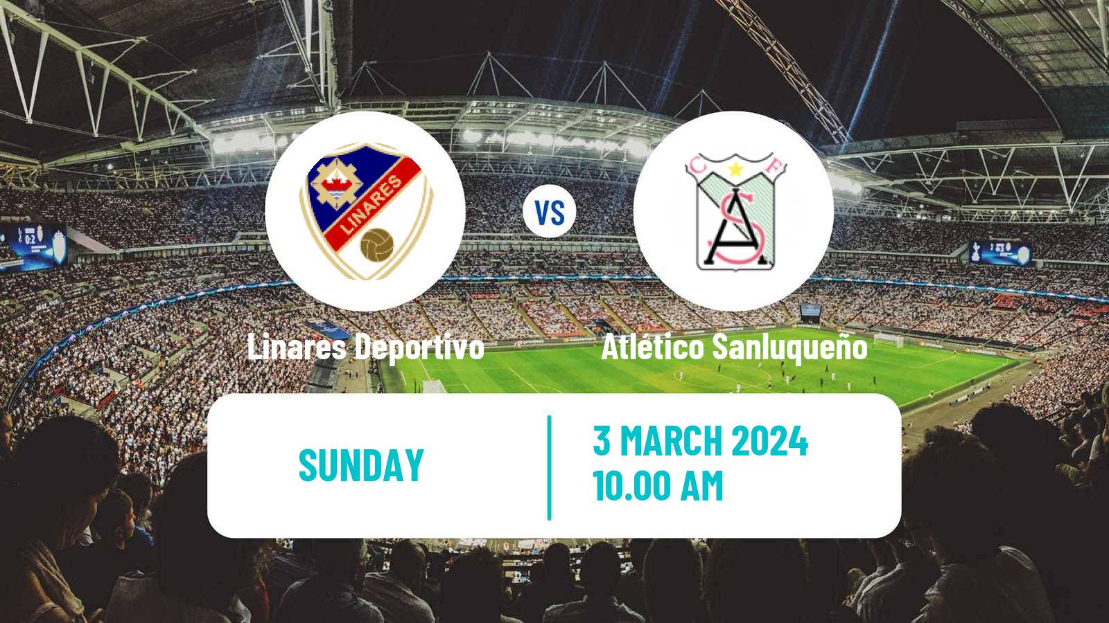 Soccer Spanish Primera RFEF Group 2 Linares Deportivo - Atlético Sanluqueño