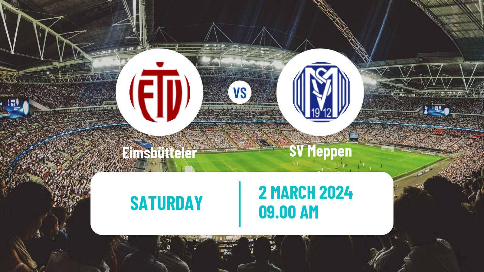 Soccer German Regionalliga North Eimsbütteler - Meppen