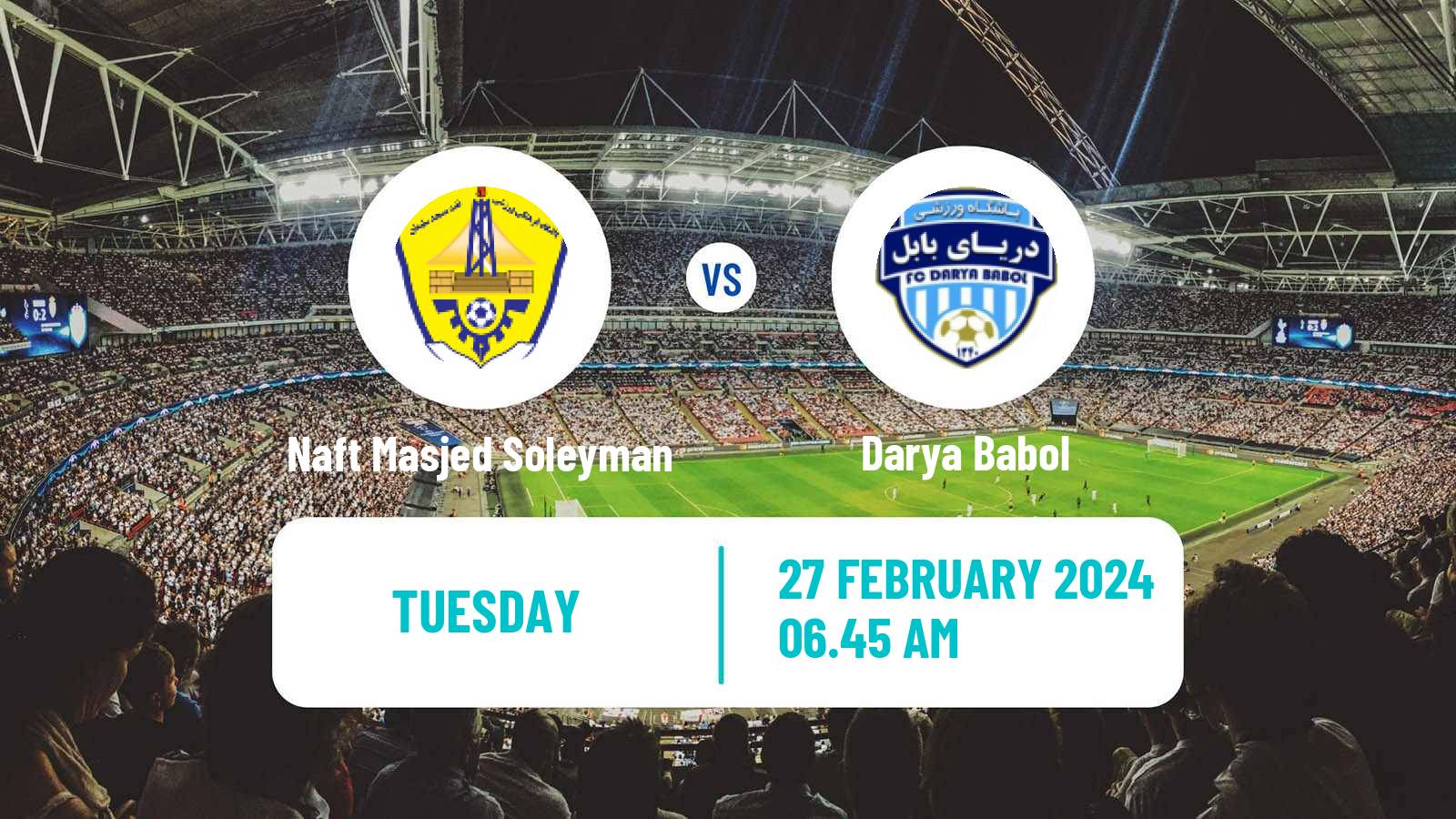 Football Iran Division 1 Naft Masjed Soleyman - Darya Babol