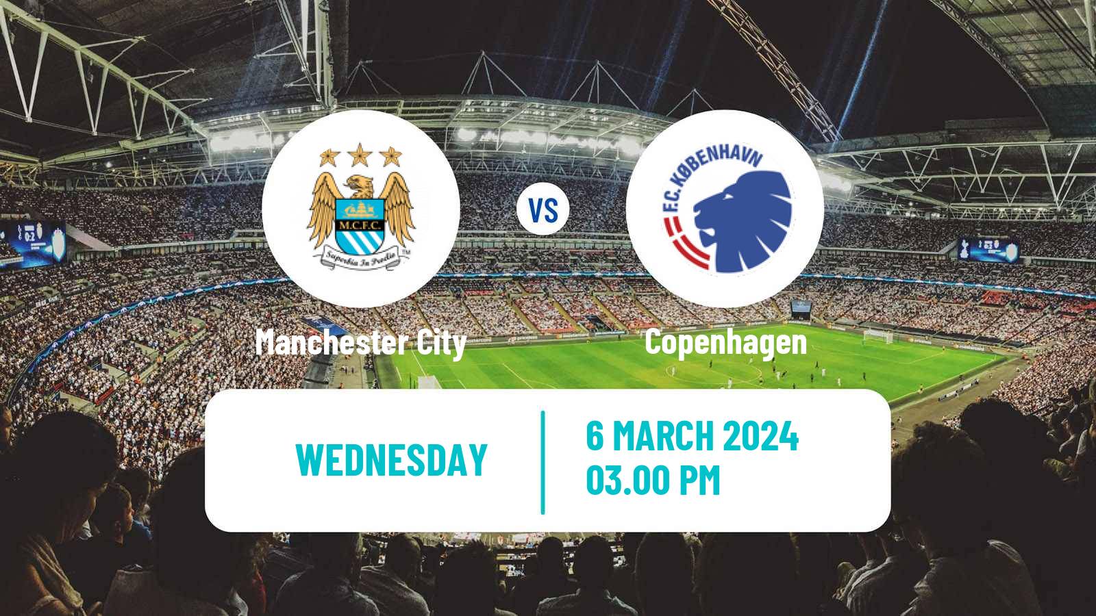Soccer UEFA Champions League Manchester City - Copenhagen