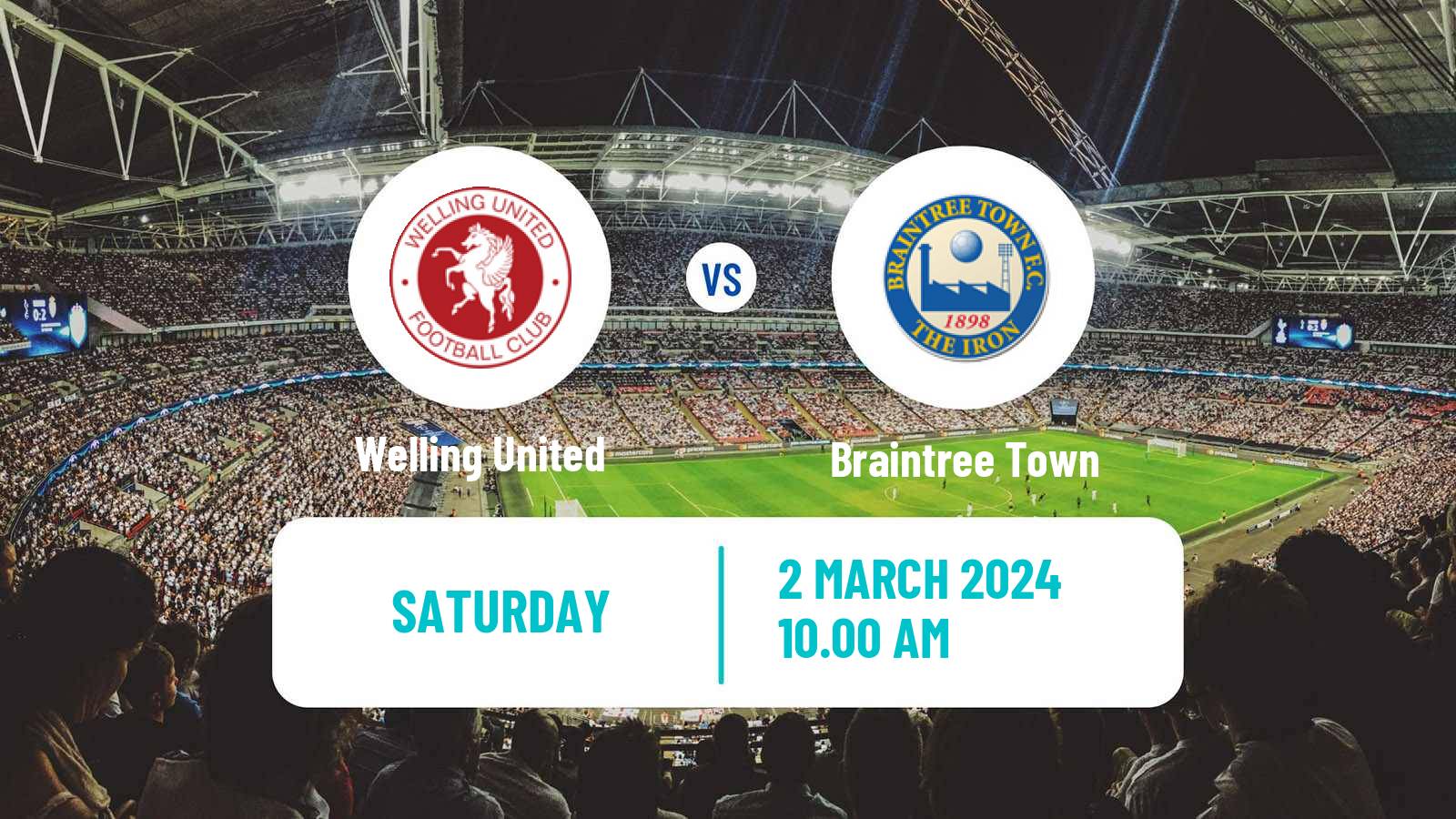 Soccer English National League South Welling United - Braintree Town