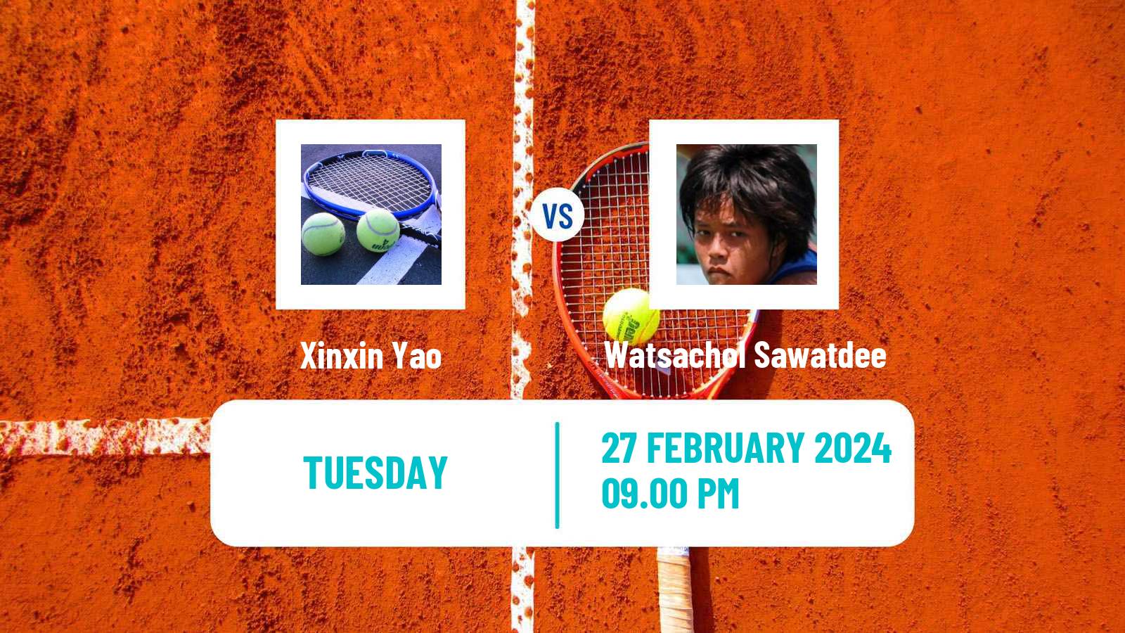 Tennis ITF W15 Nakhon Si Thammarat 6 Women Xinxin Yao - Watsachol Sawatdee