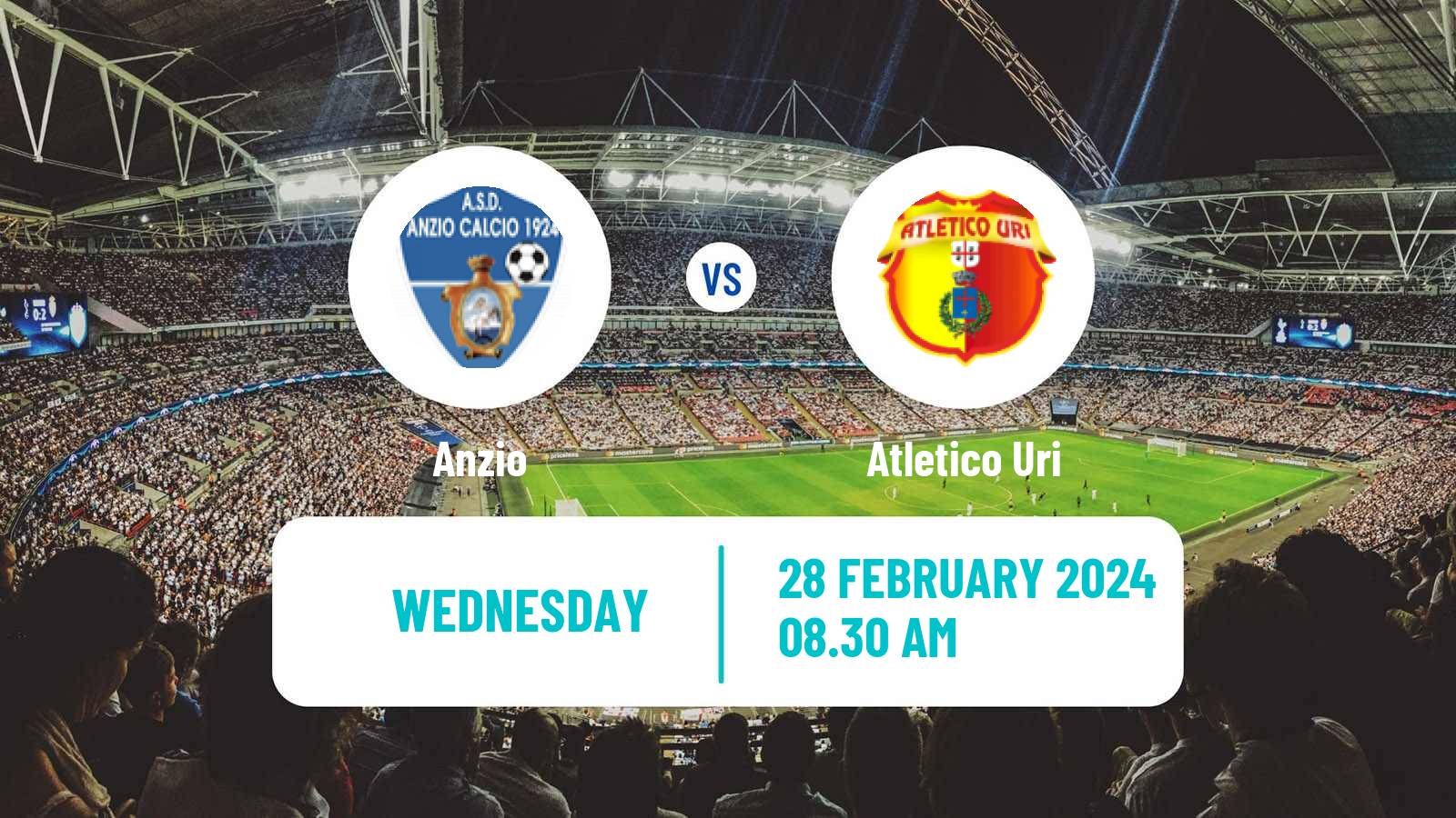 Soccer Italian Serie D - Group G Anzio - Atletico Uri