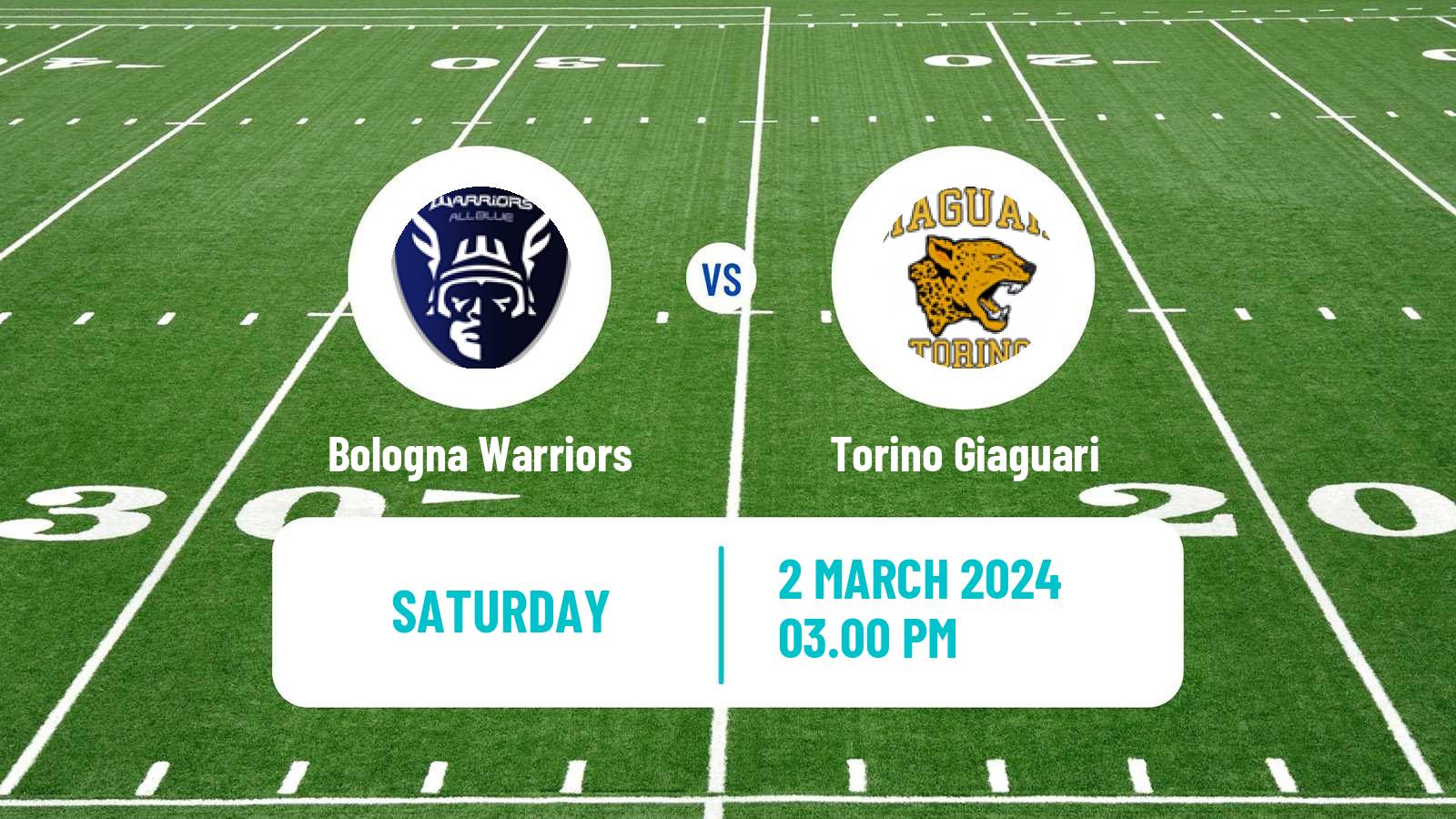 American football Italian IFL Bologna Warriors - Torino Giaguari