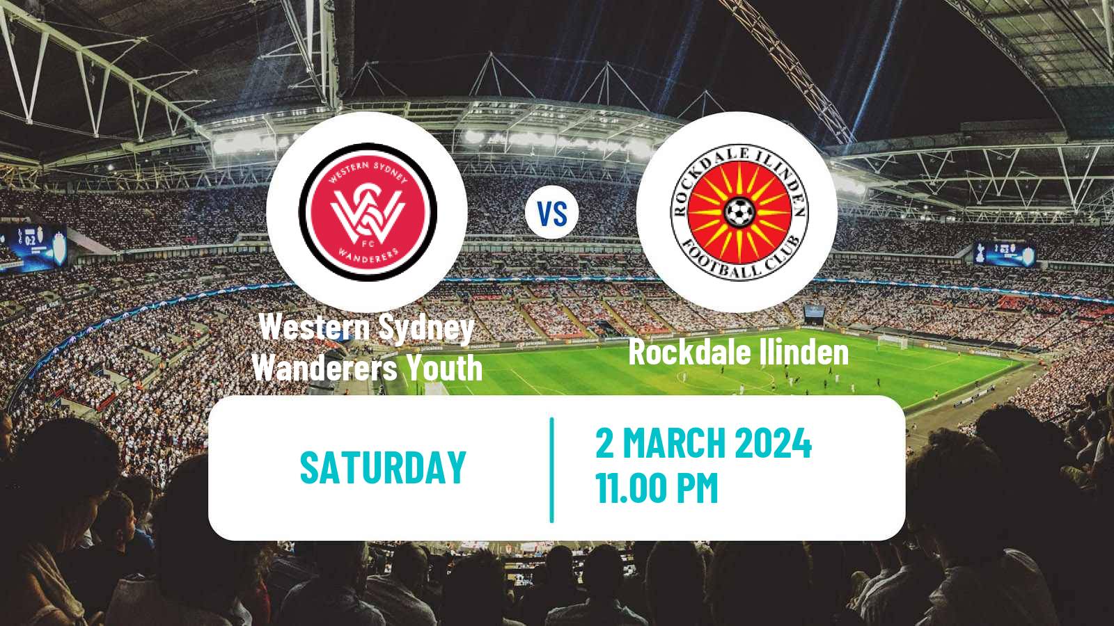 Football Australian NPL NSW Western Sydney Wanderers Youth - Rockdale Ilinden