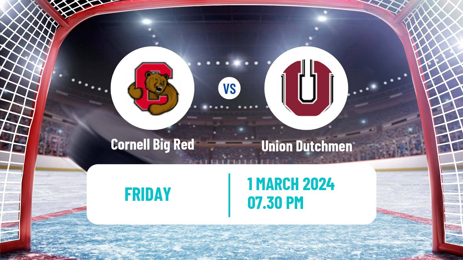 Hockey NCAA Hockey Cornell Big Red - Union Dutchmen
