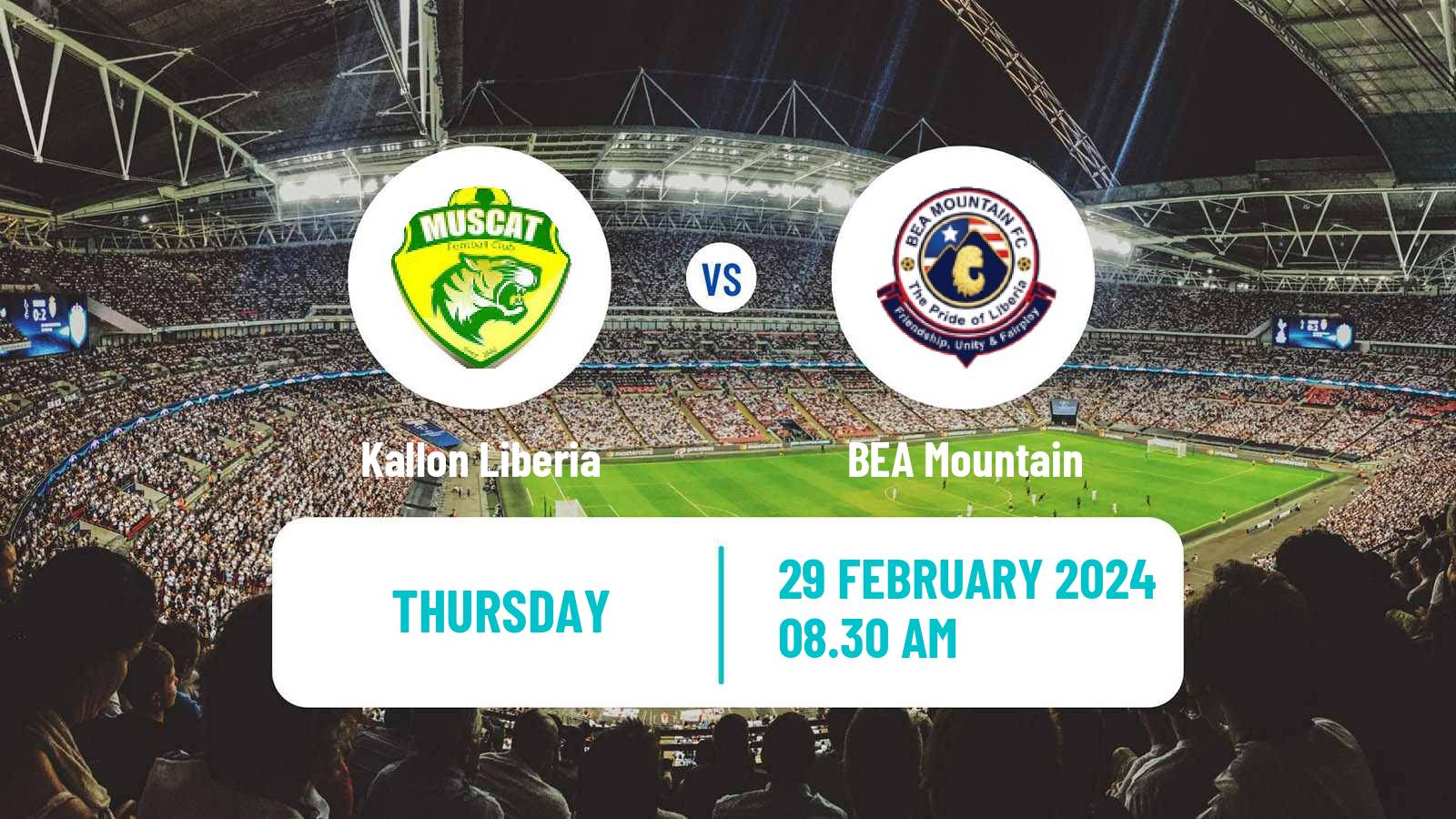 Football Liberian First Division Kallon Liberia - BEA Mountain