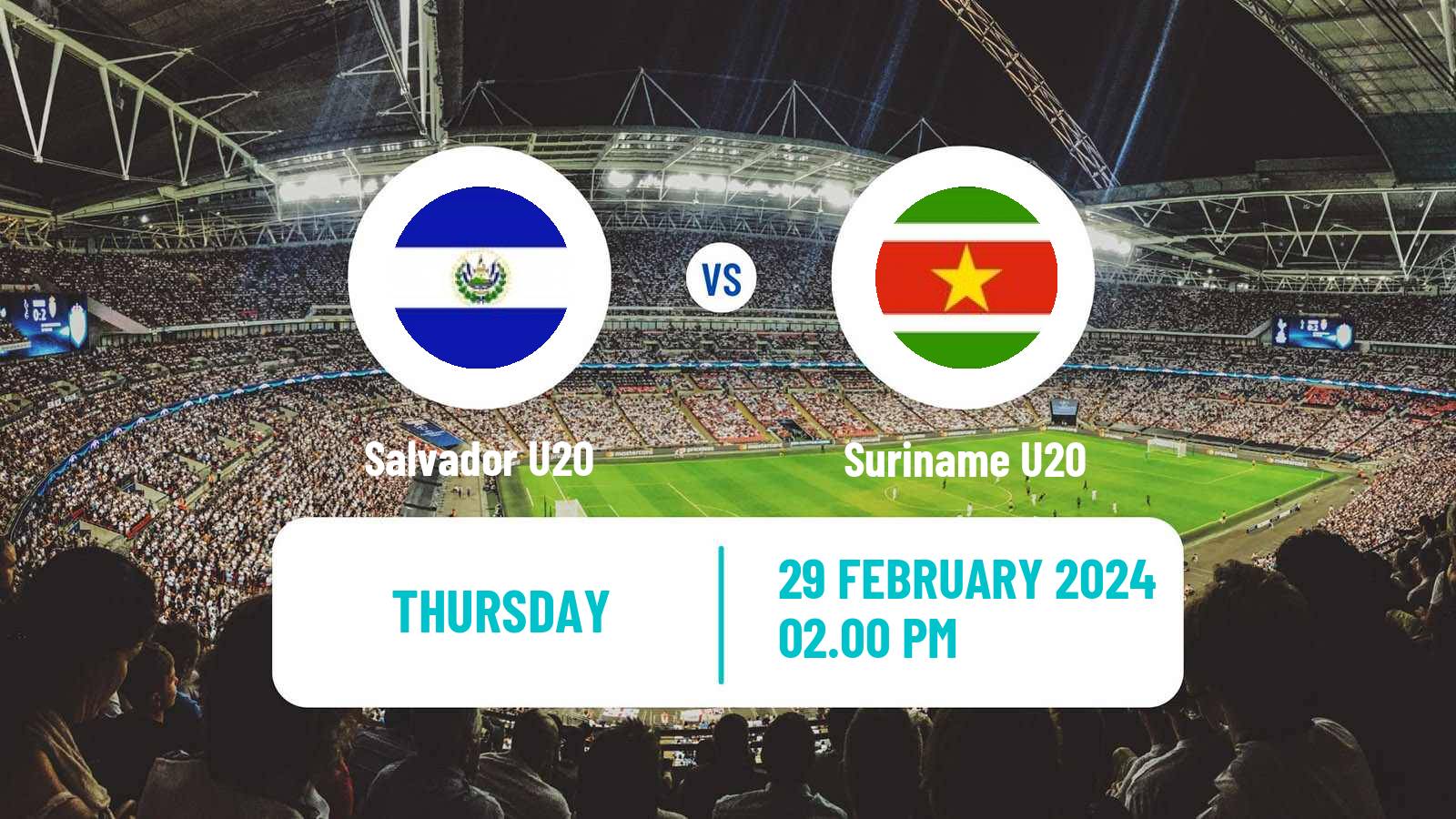 Soccer CONCACAF Championship U20 Salvador U20 - Suriname U20