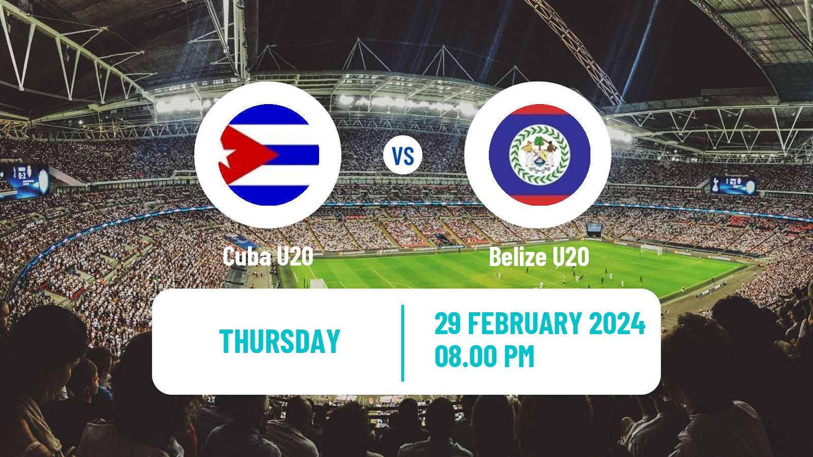 Soccer CONCACAF Championship U20 Cuba U20 - Belize U20
