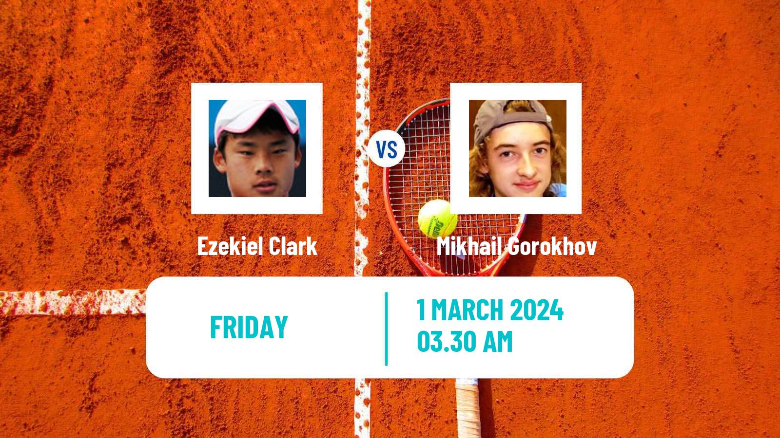 Tennis ITF M15 Monastir 9 Men Ezekiel Clark - Mikhail Gorokhov