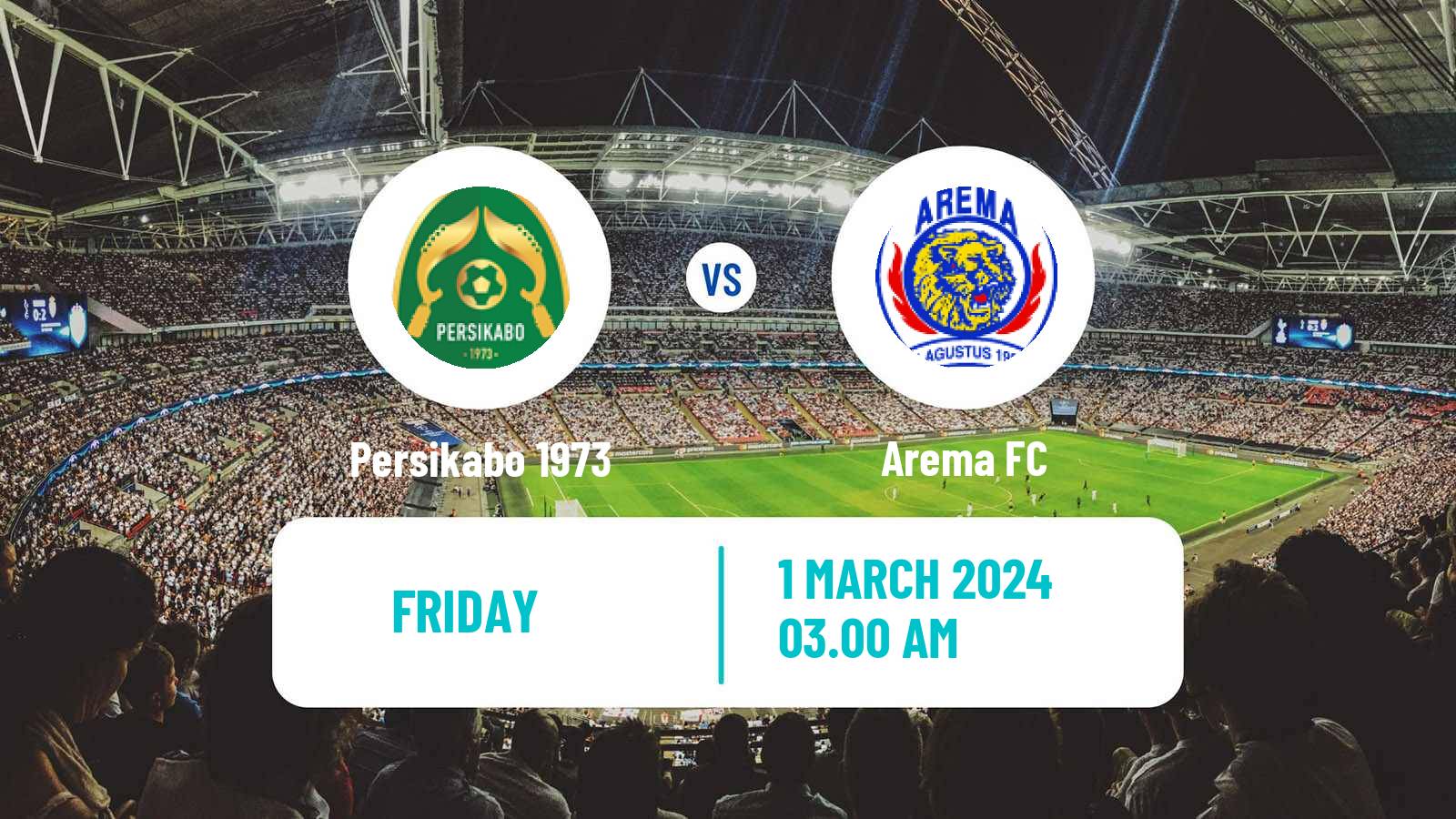 Soccer Indonesian Liga 1 Persikabo 1973 - Arema