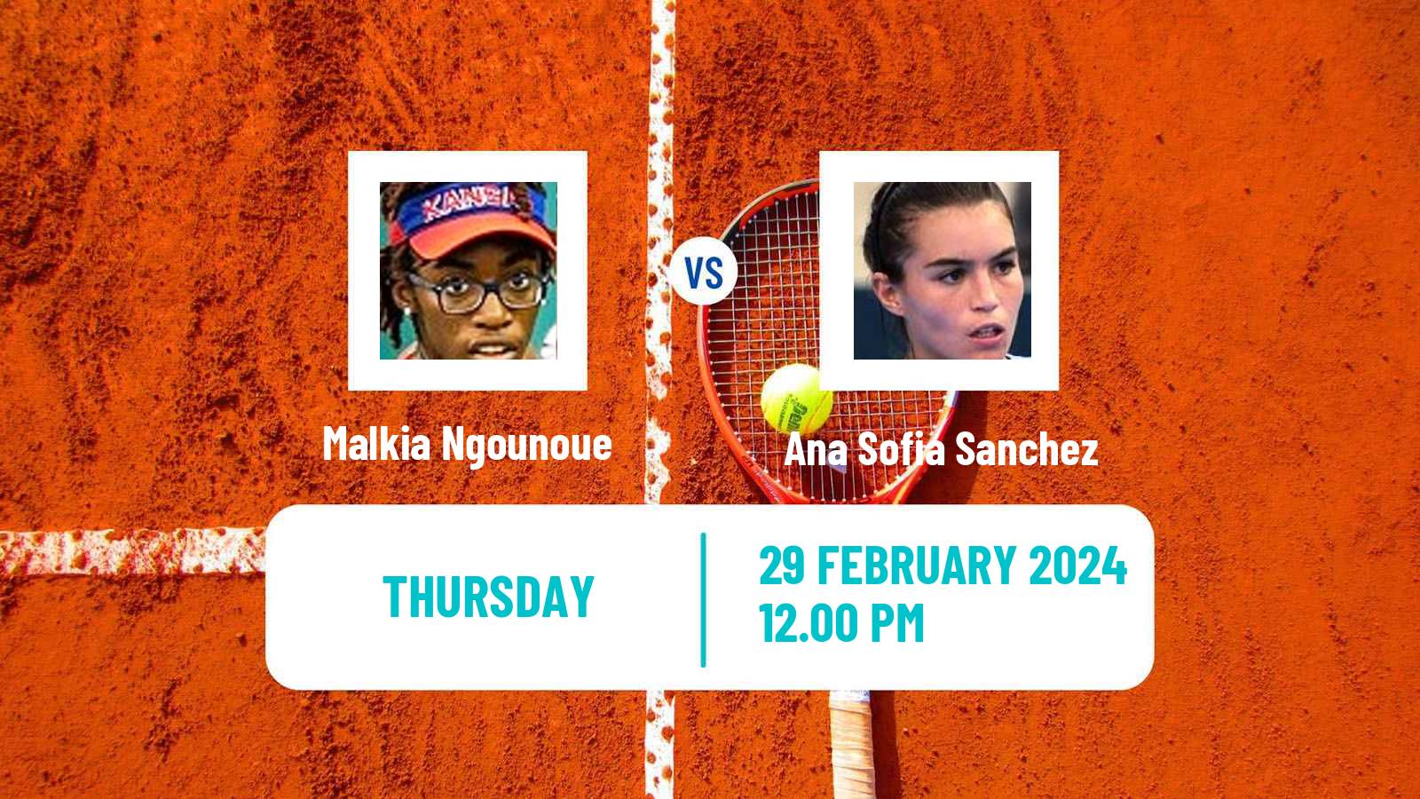 Tennis ITF W35 Spring Tx Women Malkia Ngounoue - Ana Sofia Sanchez