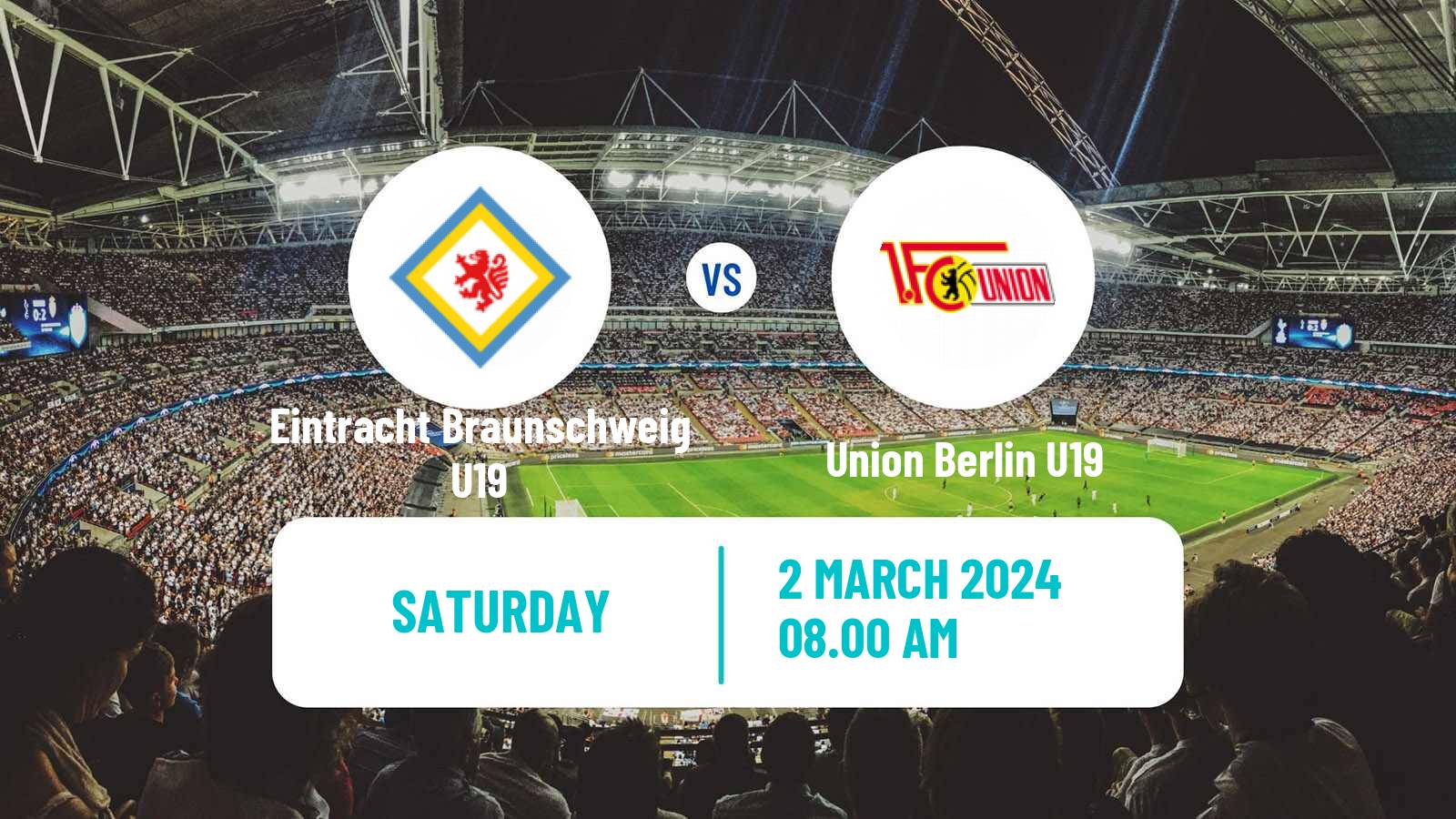 Soccer German Junioren Bundesliga North Eintracht Braunschweig U19 - Union Berlin U19