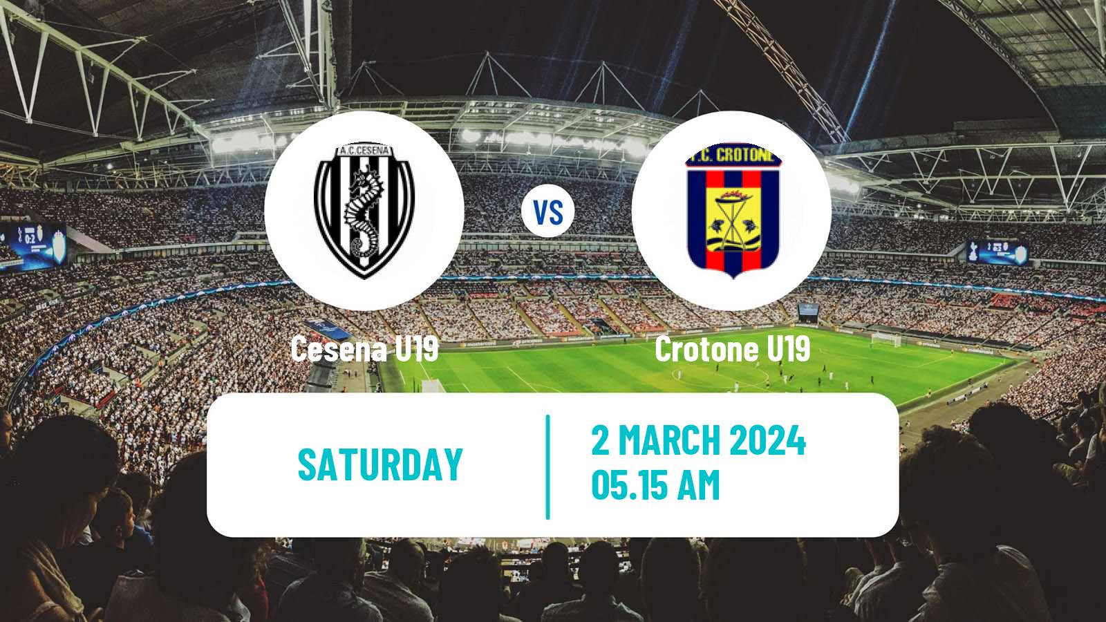 Football Italian Primavera 2 Cesena U19 - Crotone U19