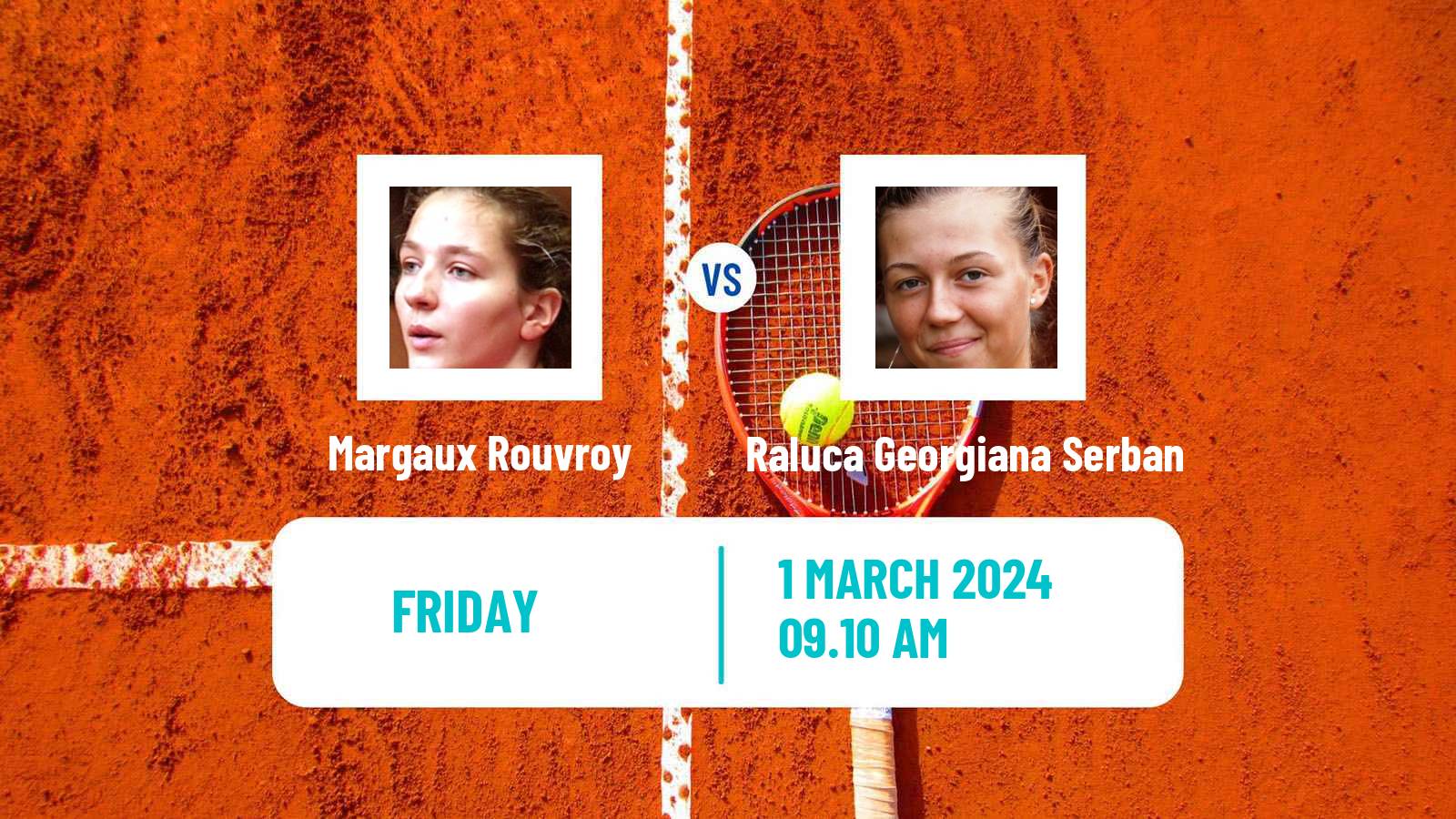Tennis ITF W50 Macon Women Margaux Rouvroy - Raluca Georgiana Serban