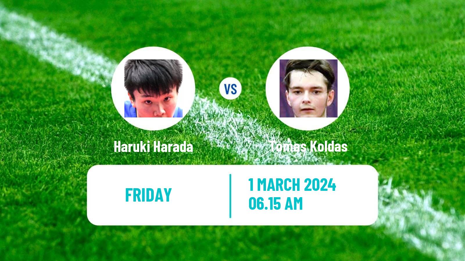 Table tennis Tt Star Series Men Haruki Harada - Tomas Koldas