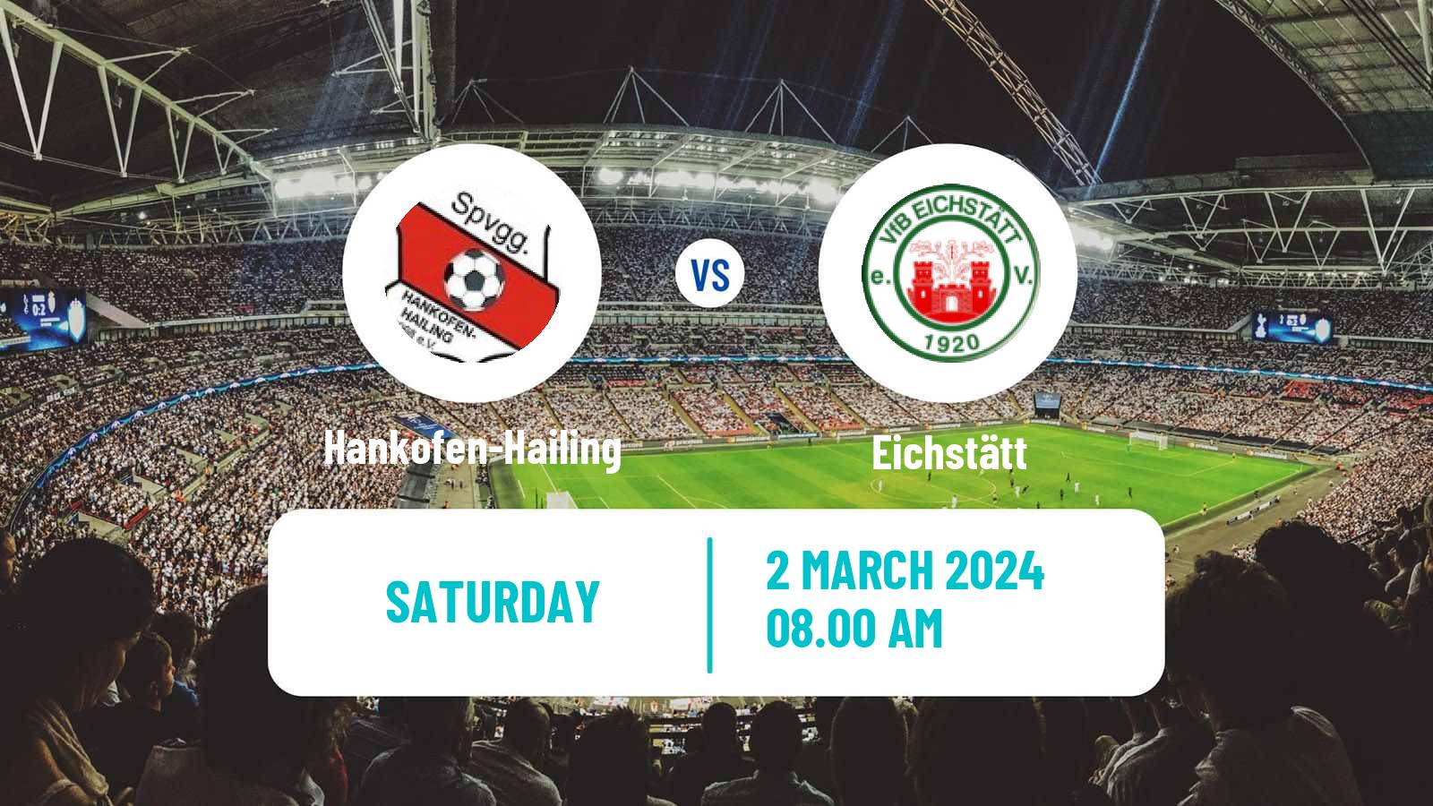 Soccer German Oberliga Bayern Nord Hankofen-Hailing - Eichstätt