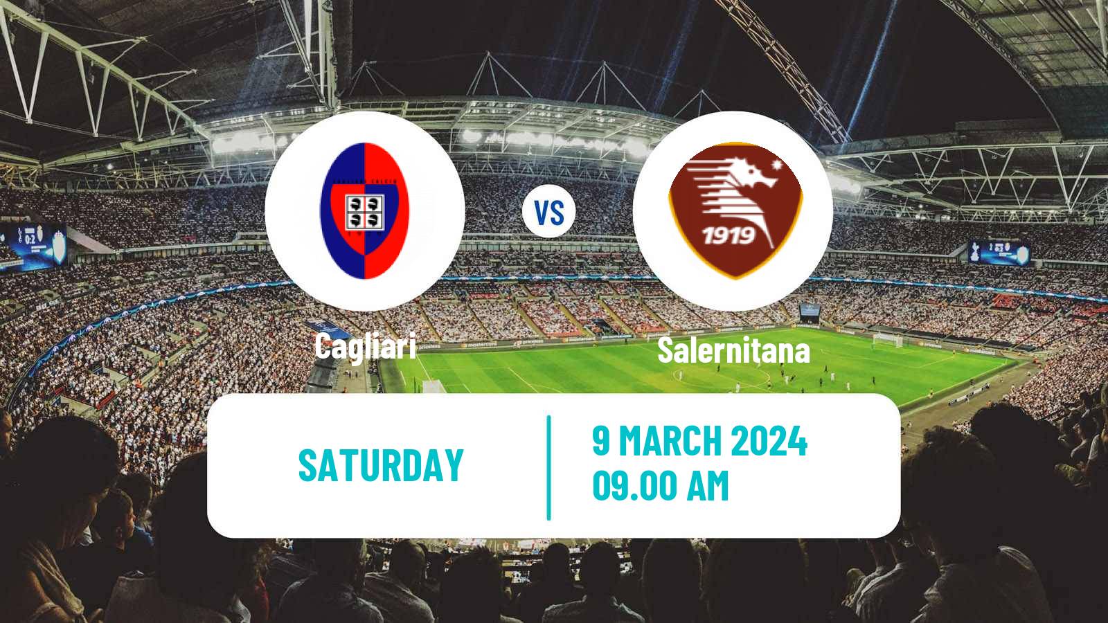 Soccer Italian Serie A Cagliari - Salernitana