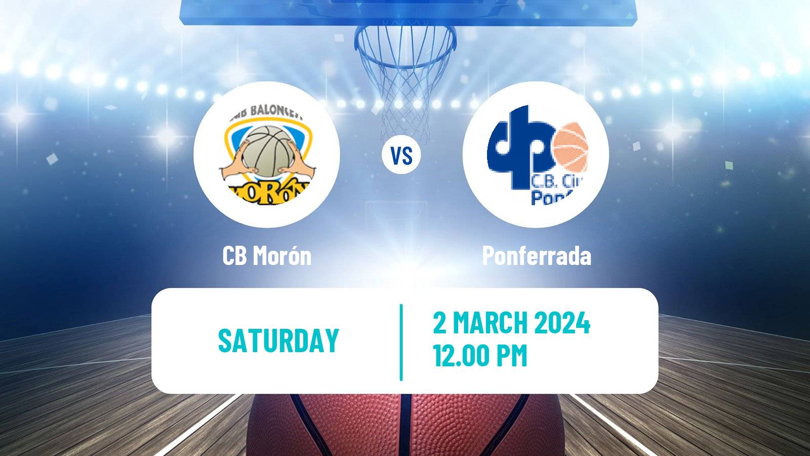 Basketball Spanish LEB Plata Morón - Ponferrada