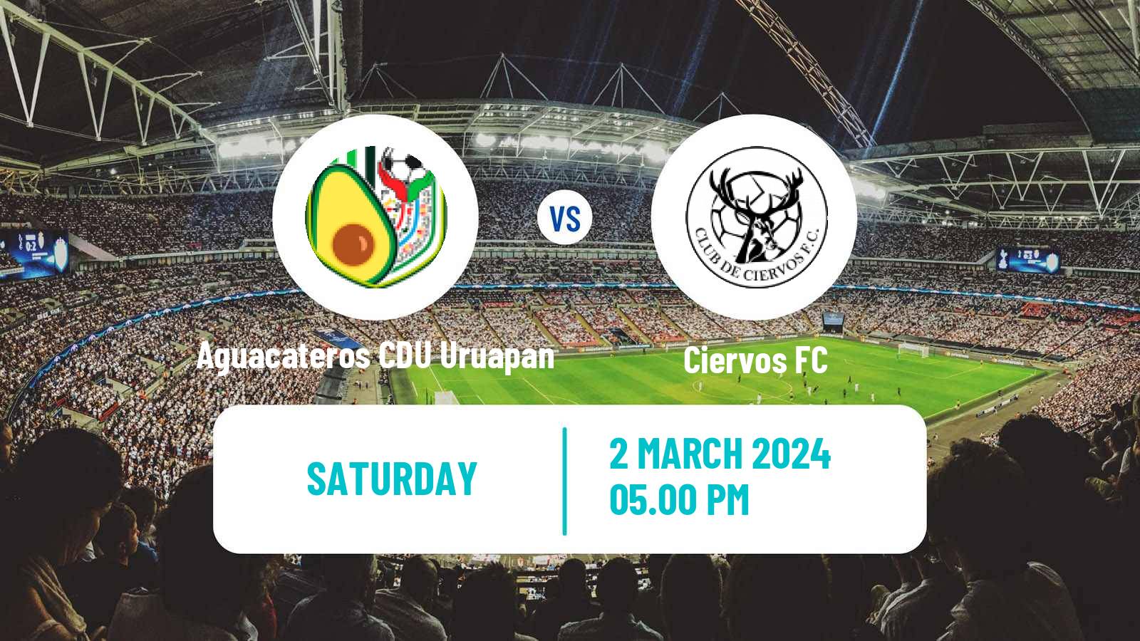 Soccer Mexican Liga Premier Serie B Aguacateros CDU Uruapan - Ciervos