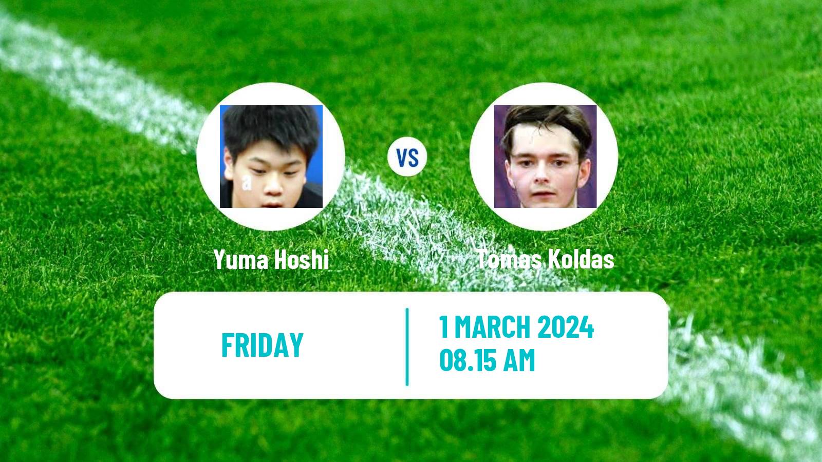 Table tennis Tt Star Series Men Yuma Hoshi - Tomas Koldas