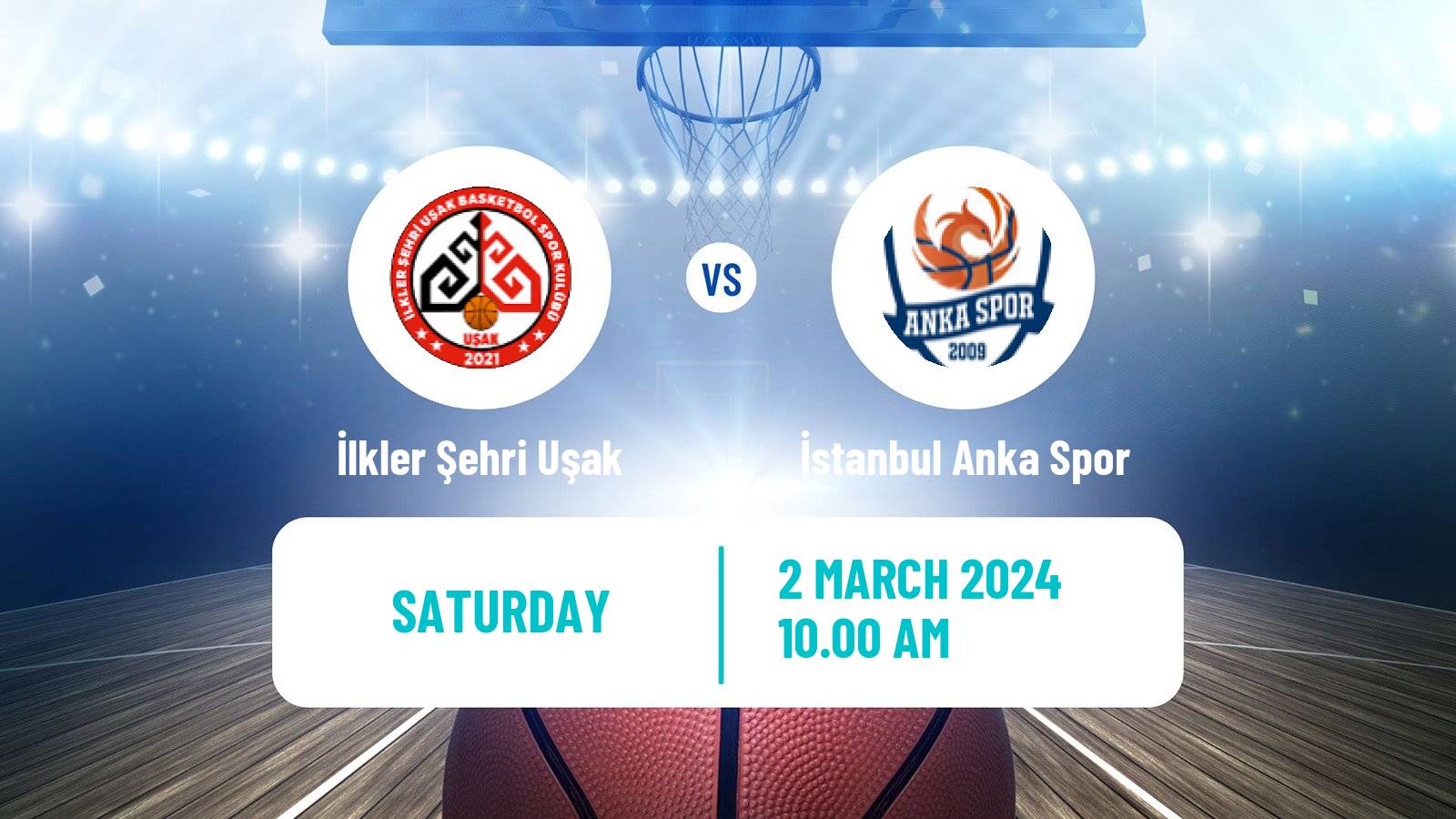 Basketball Turkish TB2L İlkler Şehri Uşak - İstanbul Anka Spor