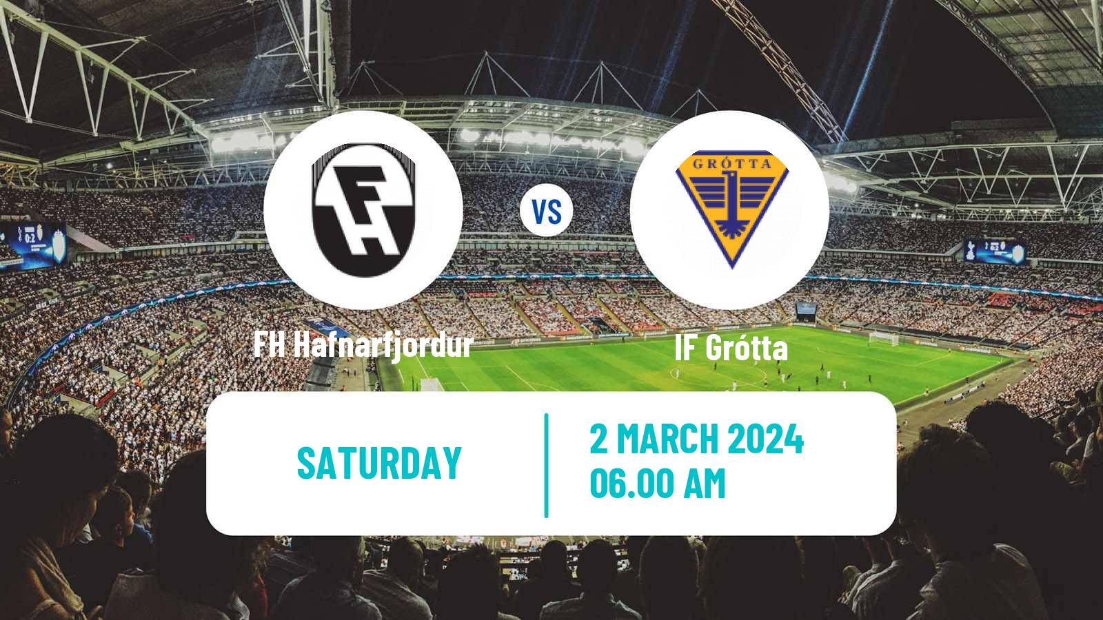 Soccer Icelandic League Cup FH Hafnarfjordur - Grótta
