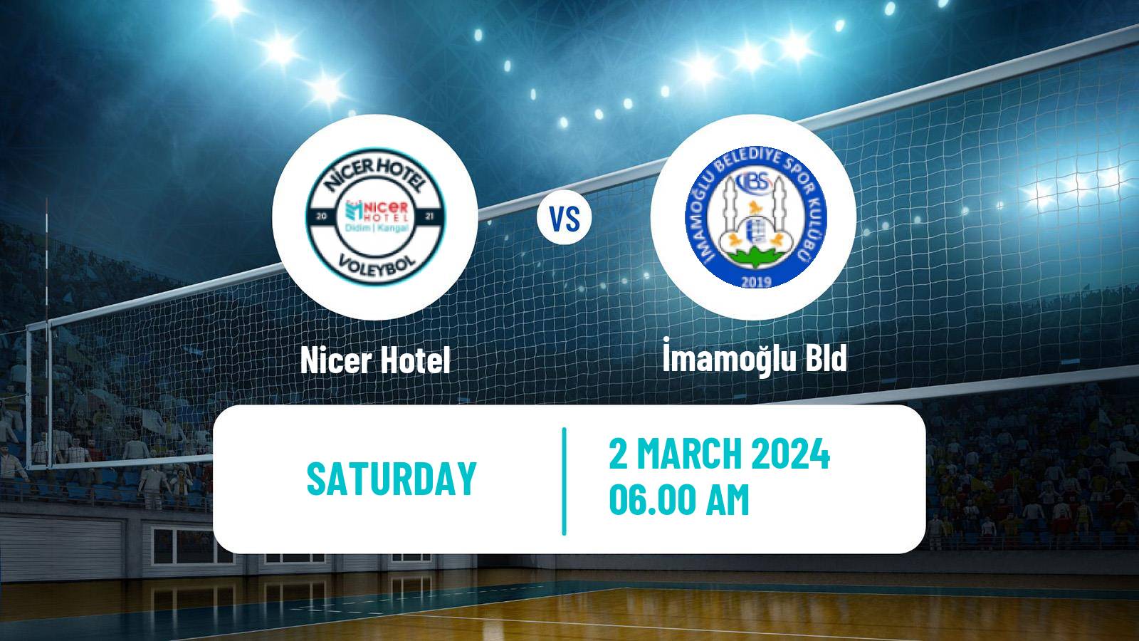 Volleyball Turkish 1 Ligi Volleyball Women Nicer Hotel - İmamoğlu Bld