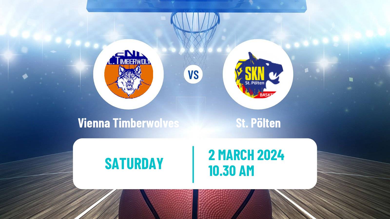 Basketball Austrian Basketball Superliga Women Vienna Timberwolves - St. Pölten