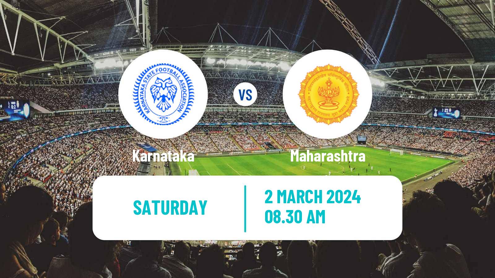 Soccer Indian Santosh Trophy Karnataka - Maharashtra