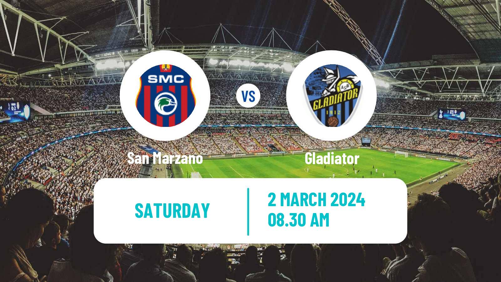 Soccer Italian Serie D - Group G San Marzano - Gladiator