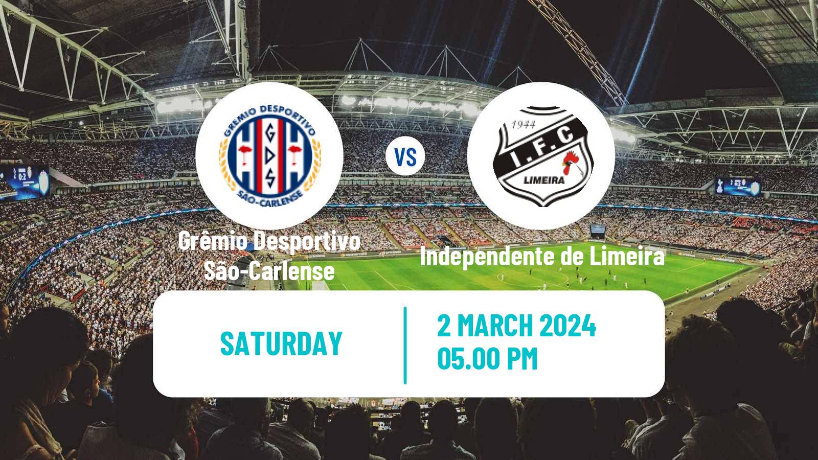 Soccer Brazilian Campeonato Paulista A4 Grêmio Desportivo São-Carlense - Independente de Limeira