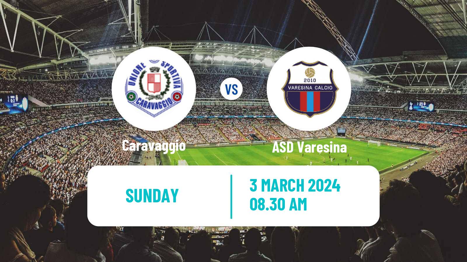 Soccer Italian Serie D - Group B Caravaggio - Varesina