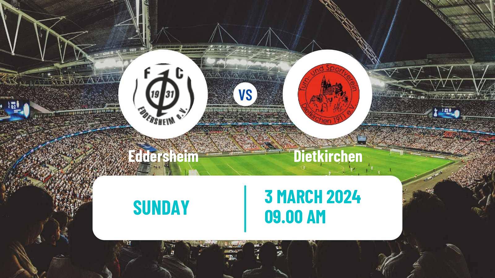 Soccer German Oberliga Hessen Eddersheim - Dietkirchen