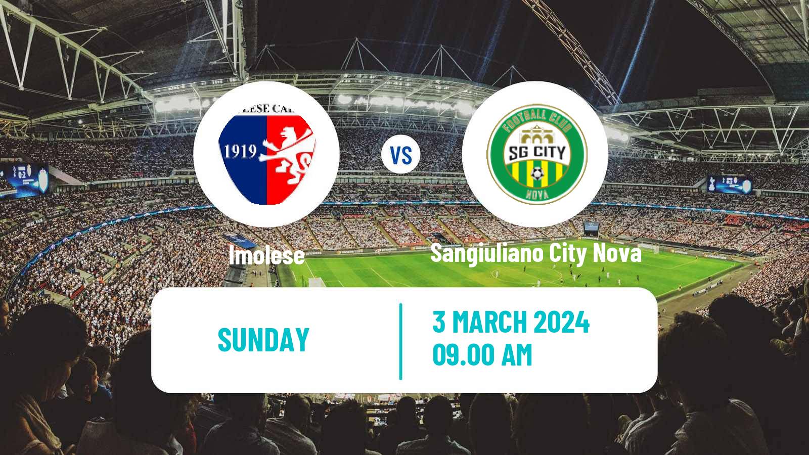Soccer Italian Serie D - Group D Imolese - Sangiuliano City Nova