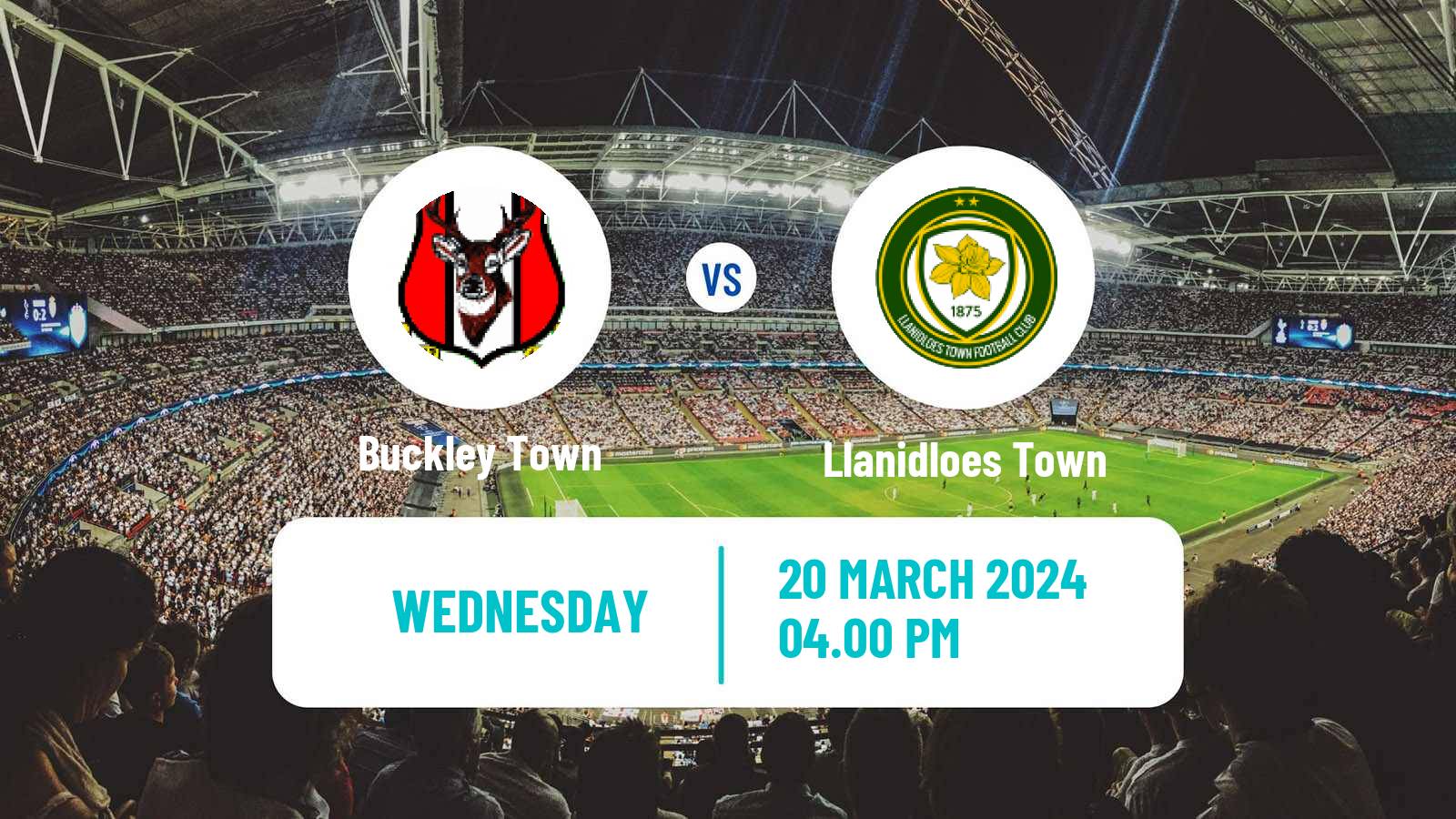 Soccer Welsh Cymru North Buckley Town - Llanidloes Town