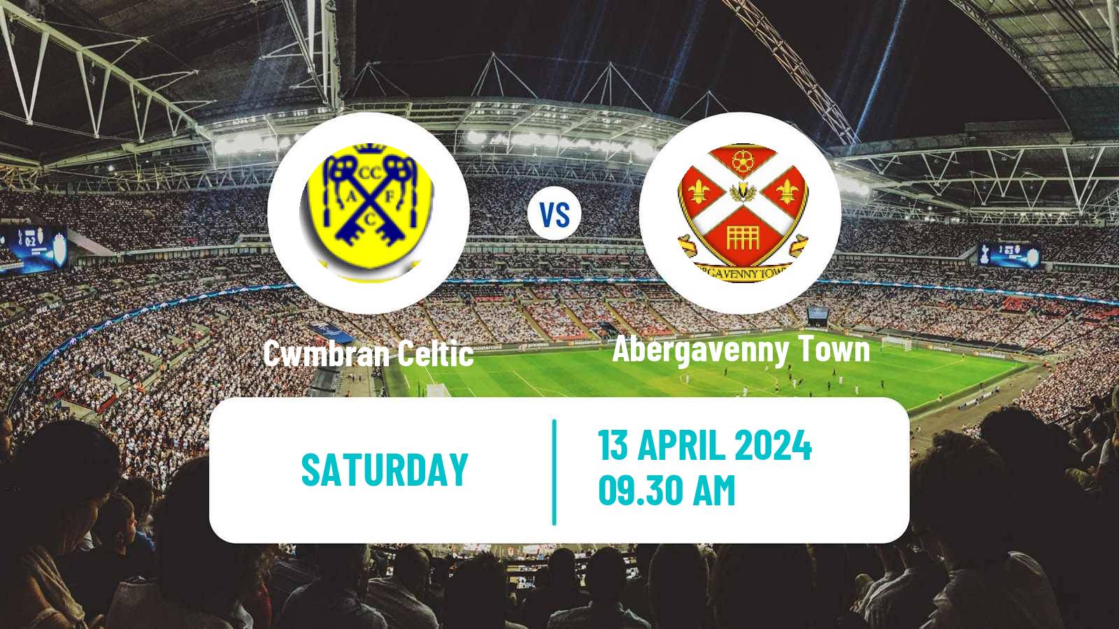 Soccer Welsh Cymru South Cwmbran Celtic - Abergavenny Town