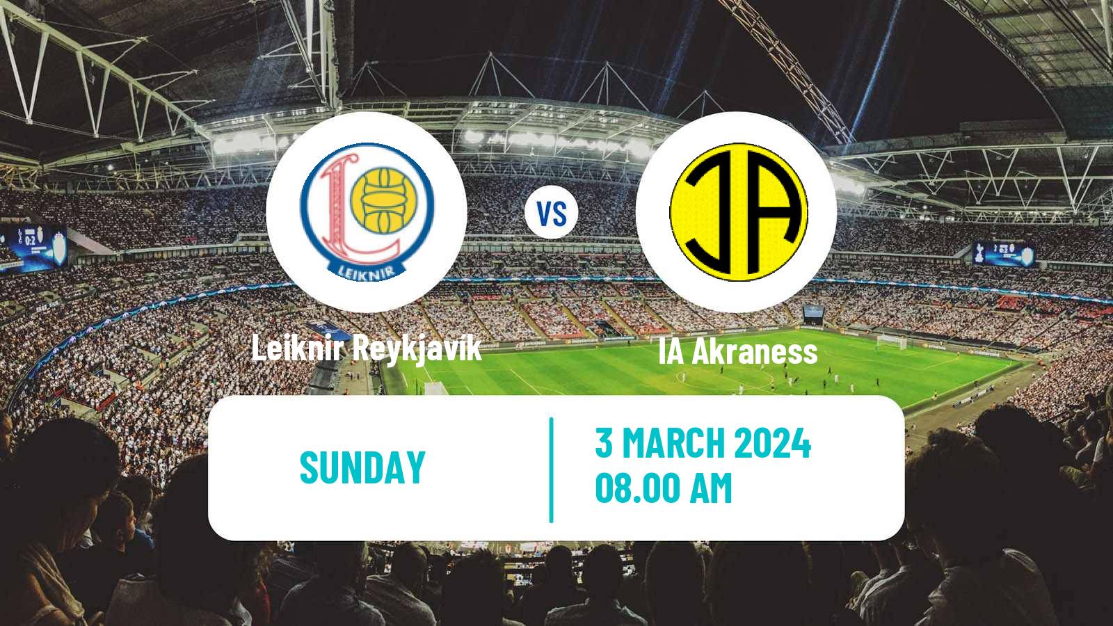 Soccer Icelandic League Cup Leiknir Reykjavík - Akraness