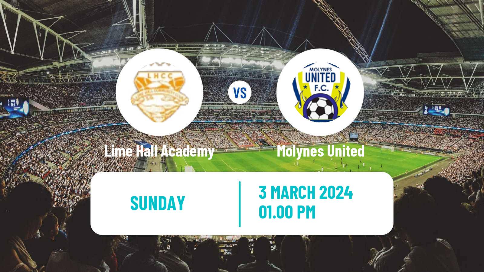 Soccer Jamaica National Premier League Lime Hall Academy - Molynes United