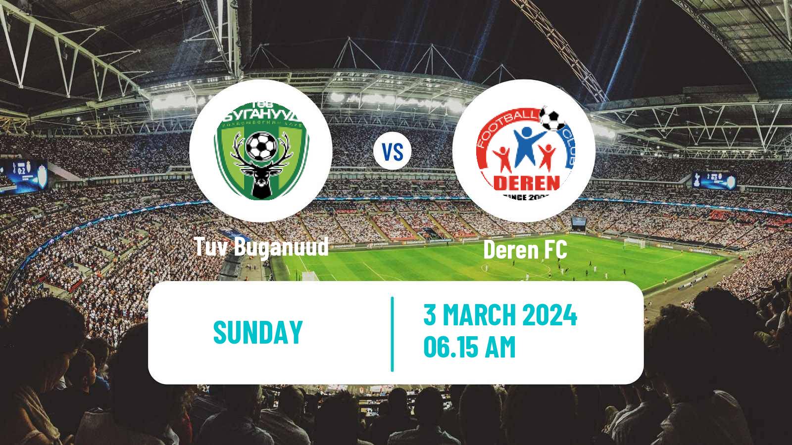 Soccer Mongolian Premier League Tuv Buganuud - Deren