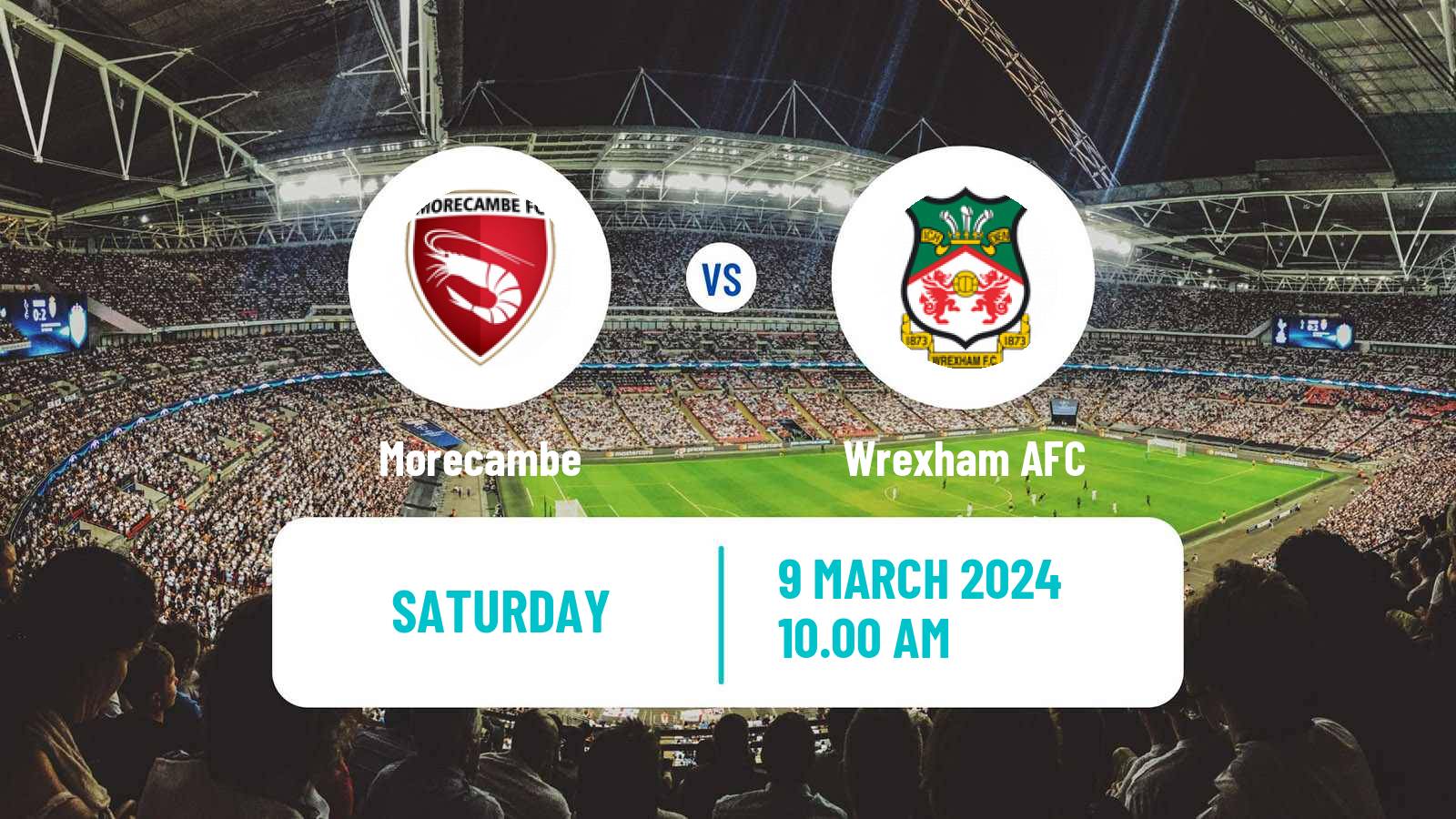 Football English League Two Morecambe - Wrexham