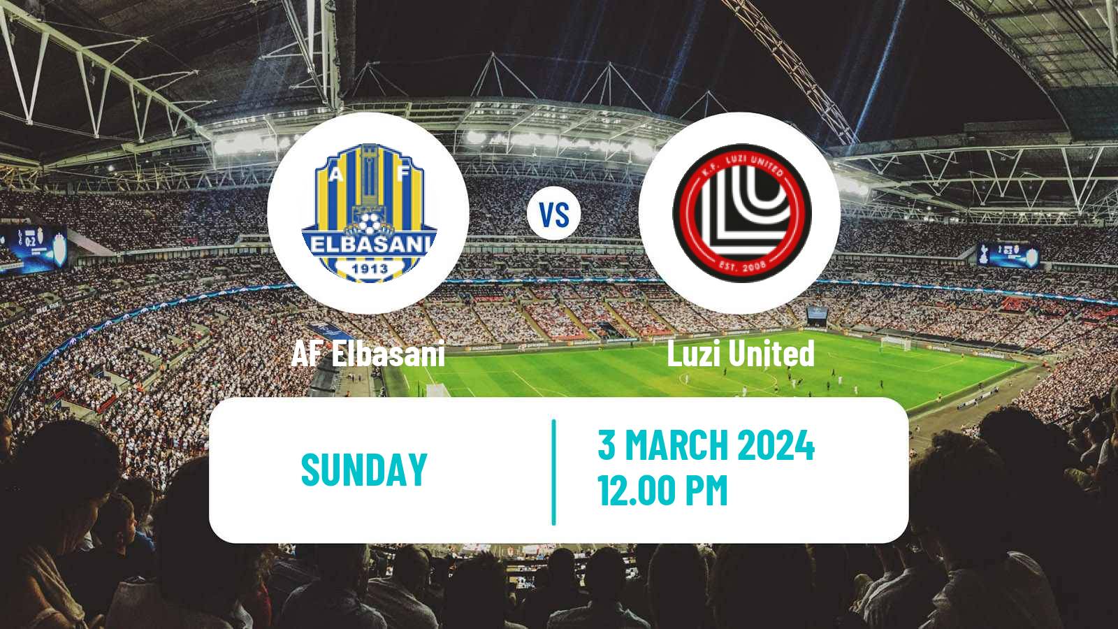 Soccer Albanian First Division AF Elbasani - Luzi United